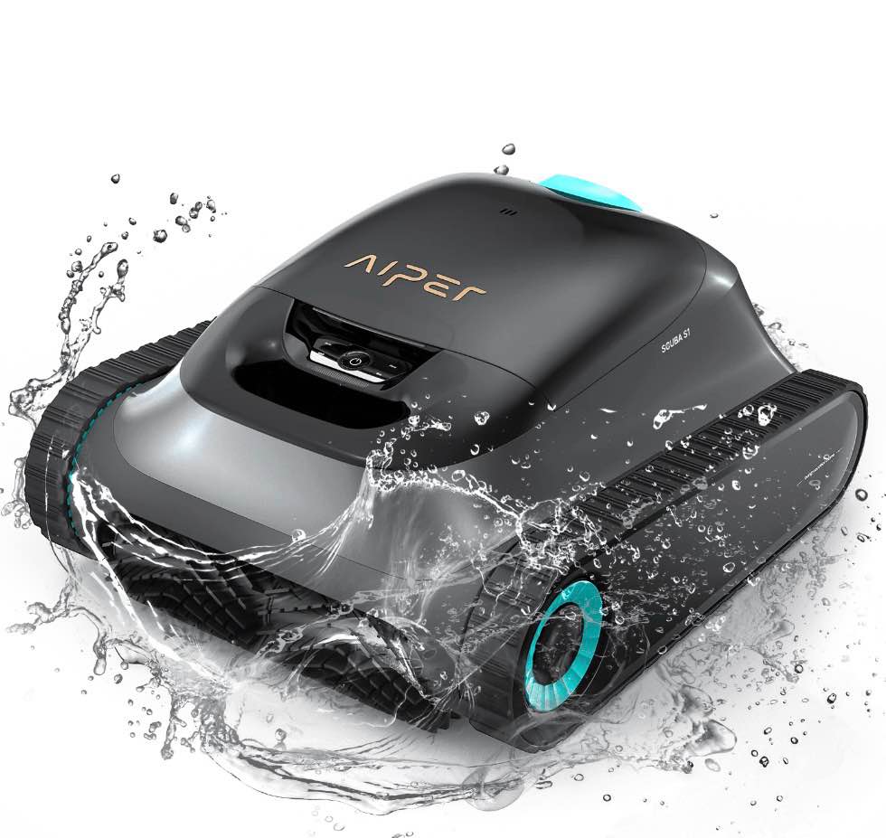 aiper scuba s1 cordless robotic pool vacuum cleaner pool robot with wall climbing for inground pools floors walls and waterlines 2024 ces award