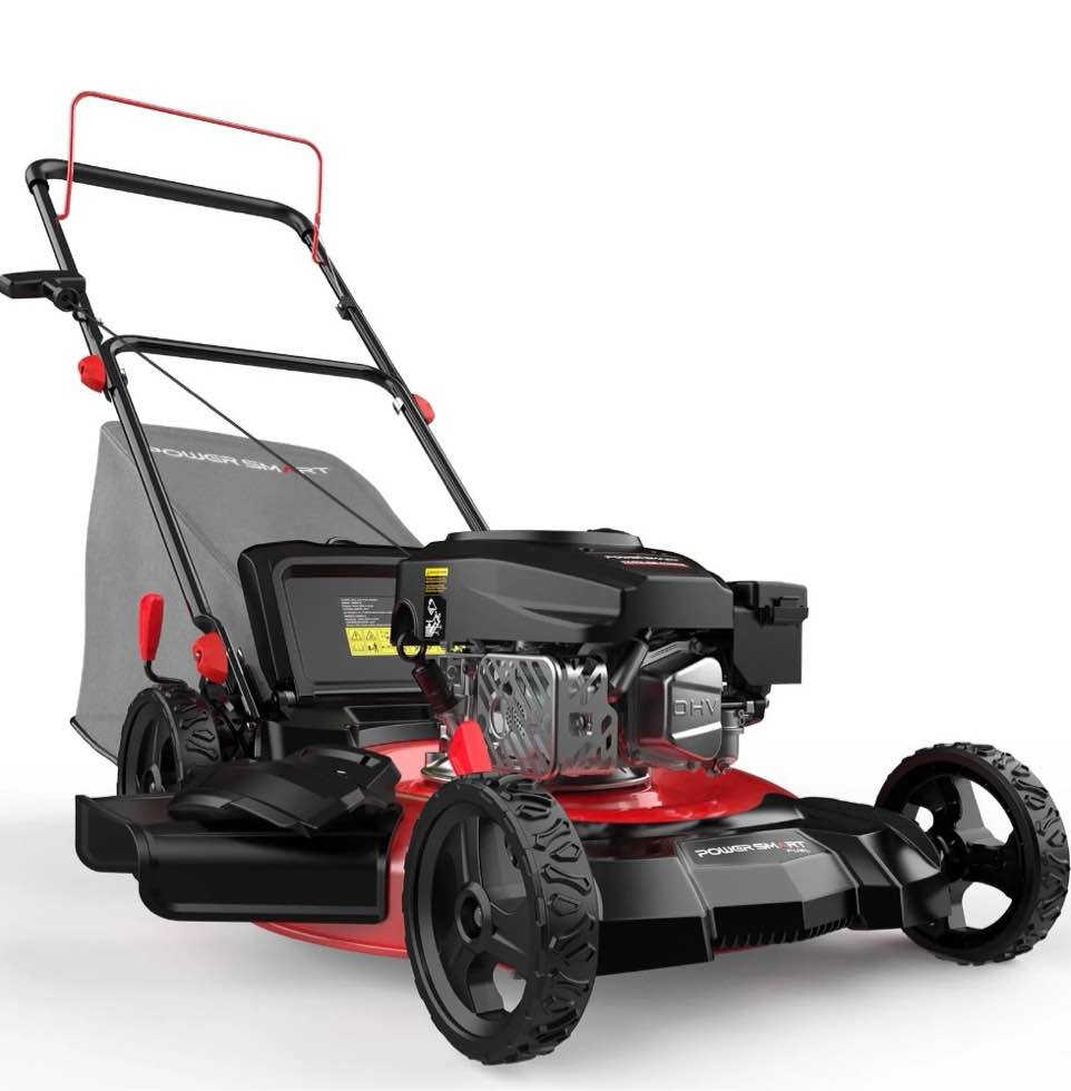 powersmart 21  144cc gas push lawn mower   with 6-position height adjustment