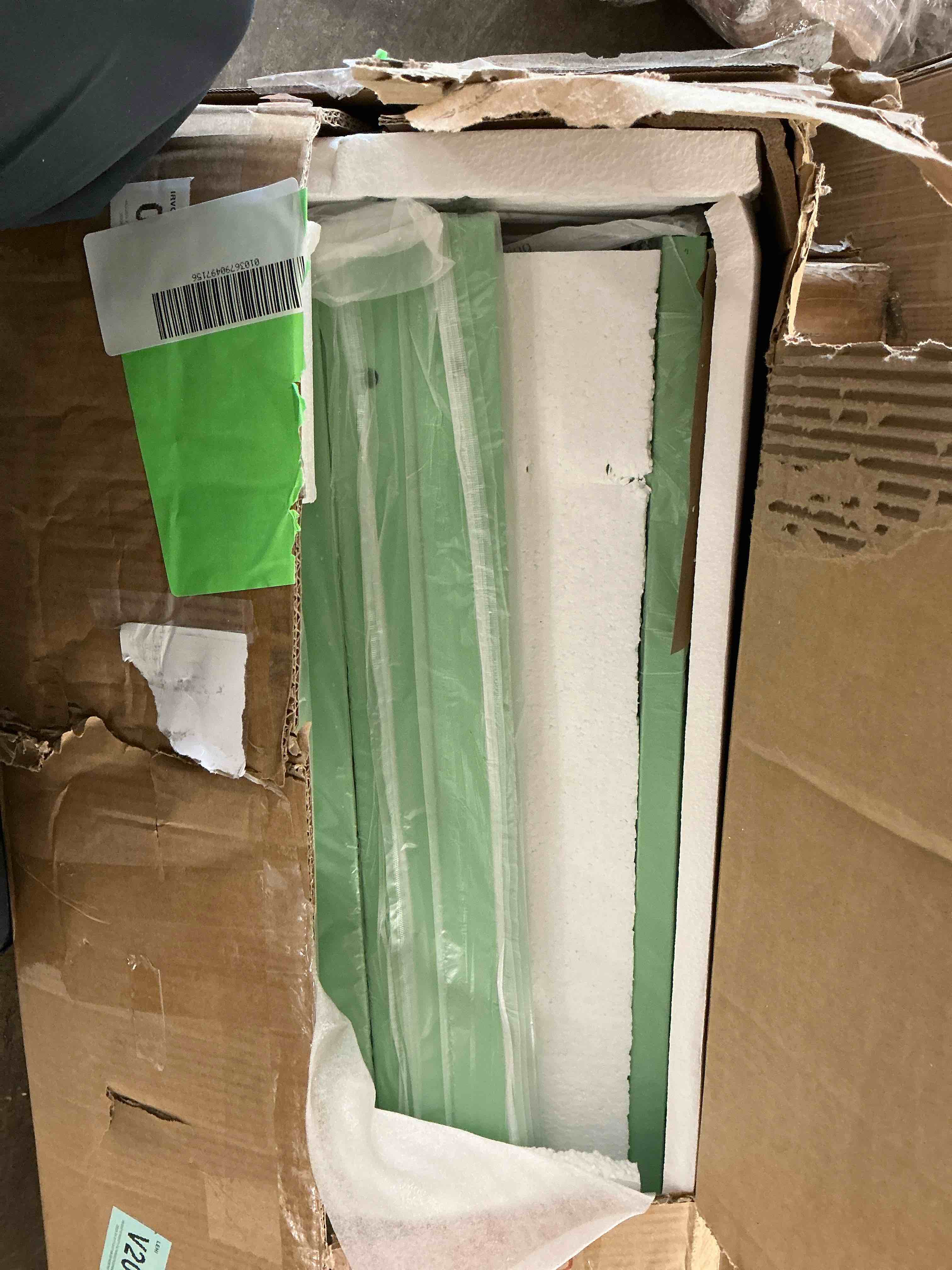 Condition photo showing New/Like New for zimtown twin over twin steel bunk beds frame ladder bedroom dorm room,green