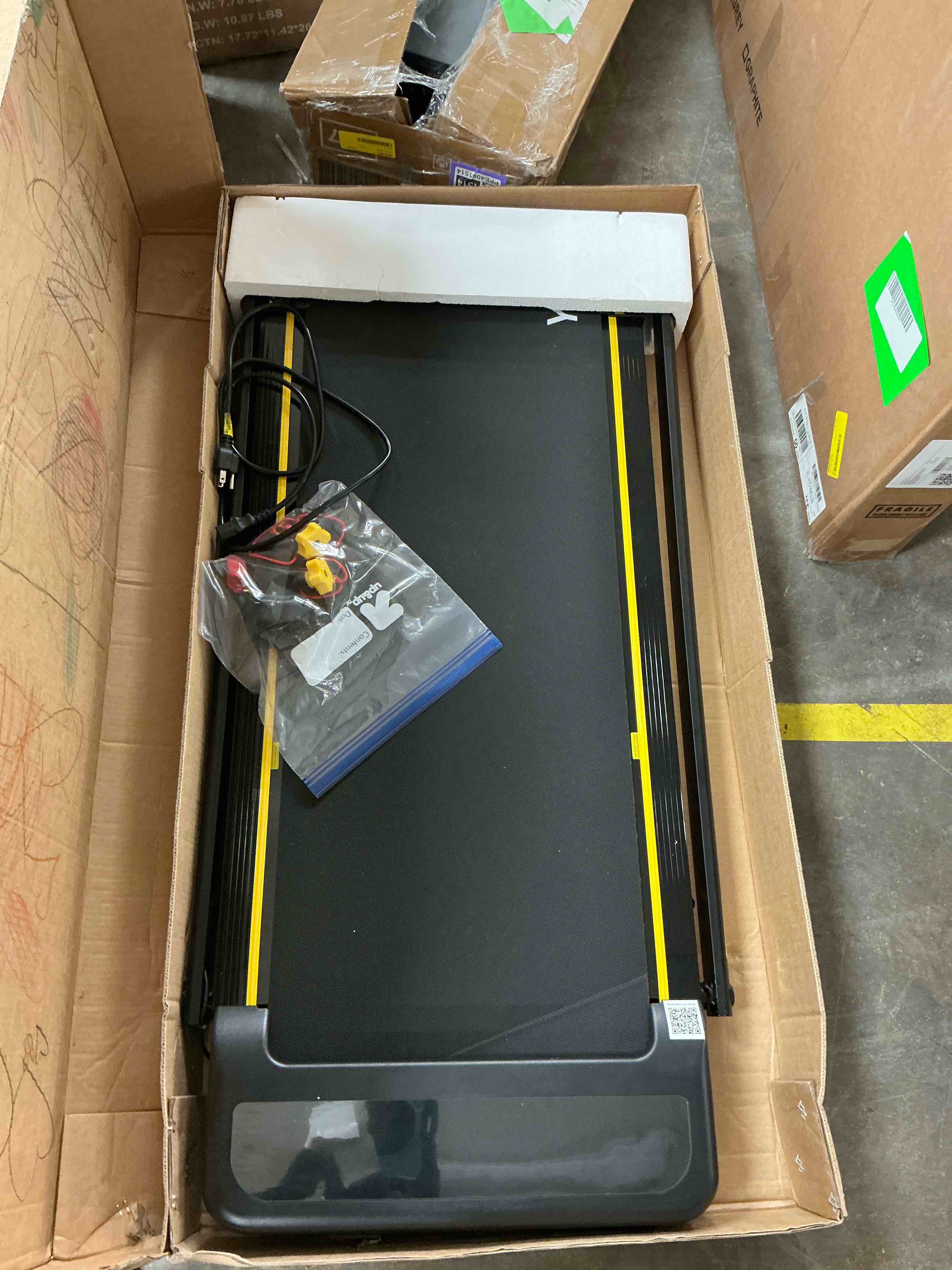 Condition photo showing Good Condition for ypoo foldable treadmill with incline and handle, portable walking pad for home/office, 300 lb capacity, remote control