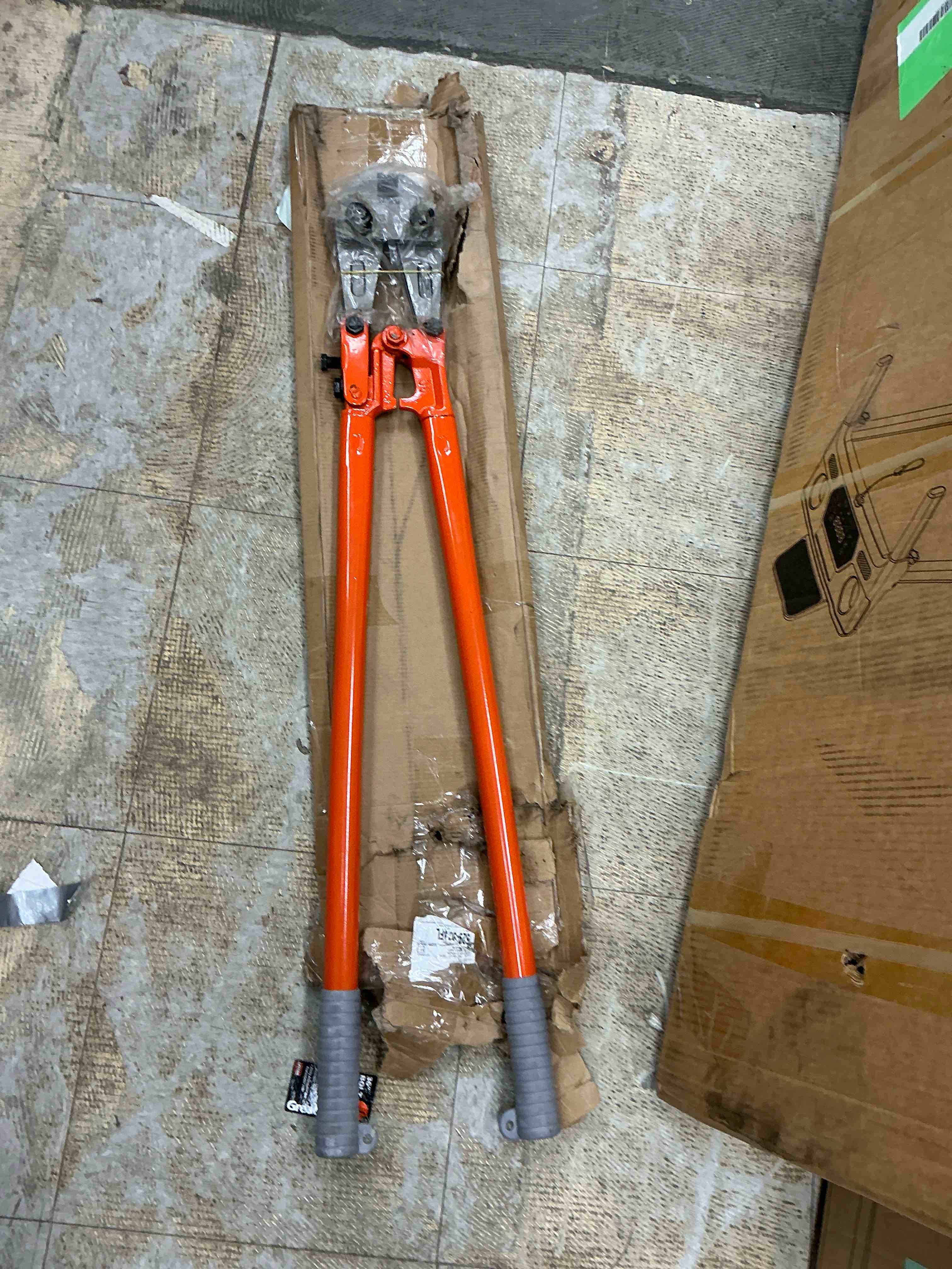 Condition photo showing Good Condition for greatneck steel bolt cutters, orange, 36 inch
