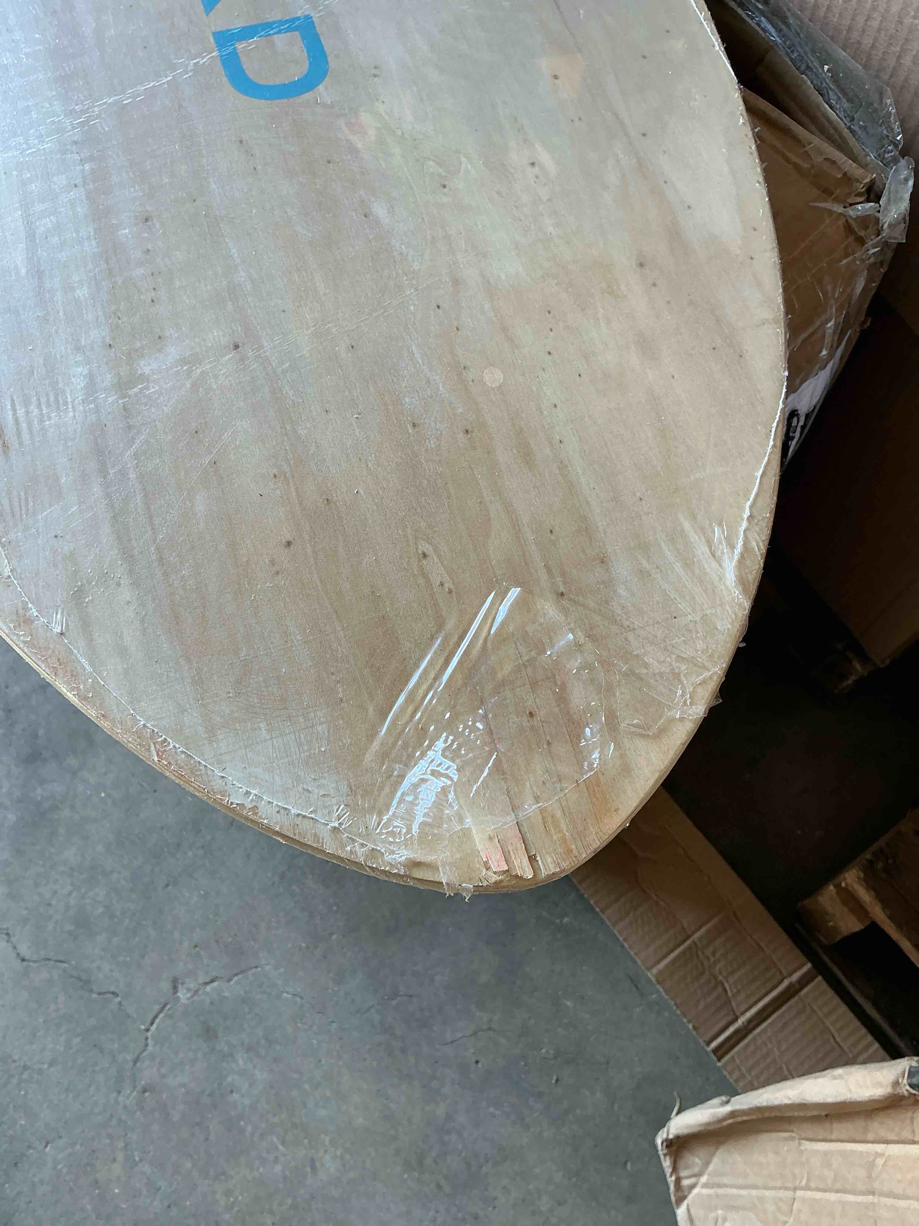Condition photo showing Good Condition for 36” skipper skimboard with high gloss coat wooden skim boards for beginners, teenagers and adults beach skimboard 3 color traction pad to choose