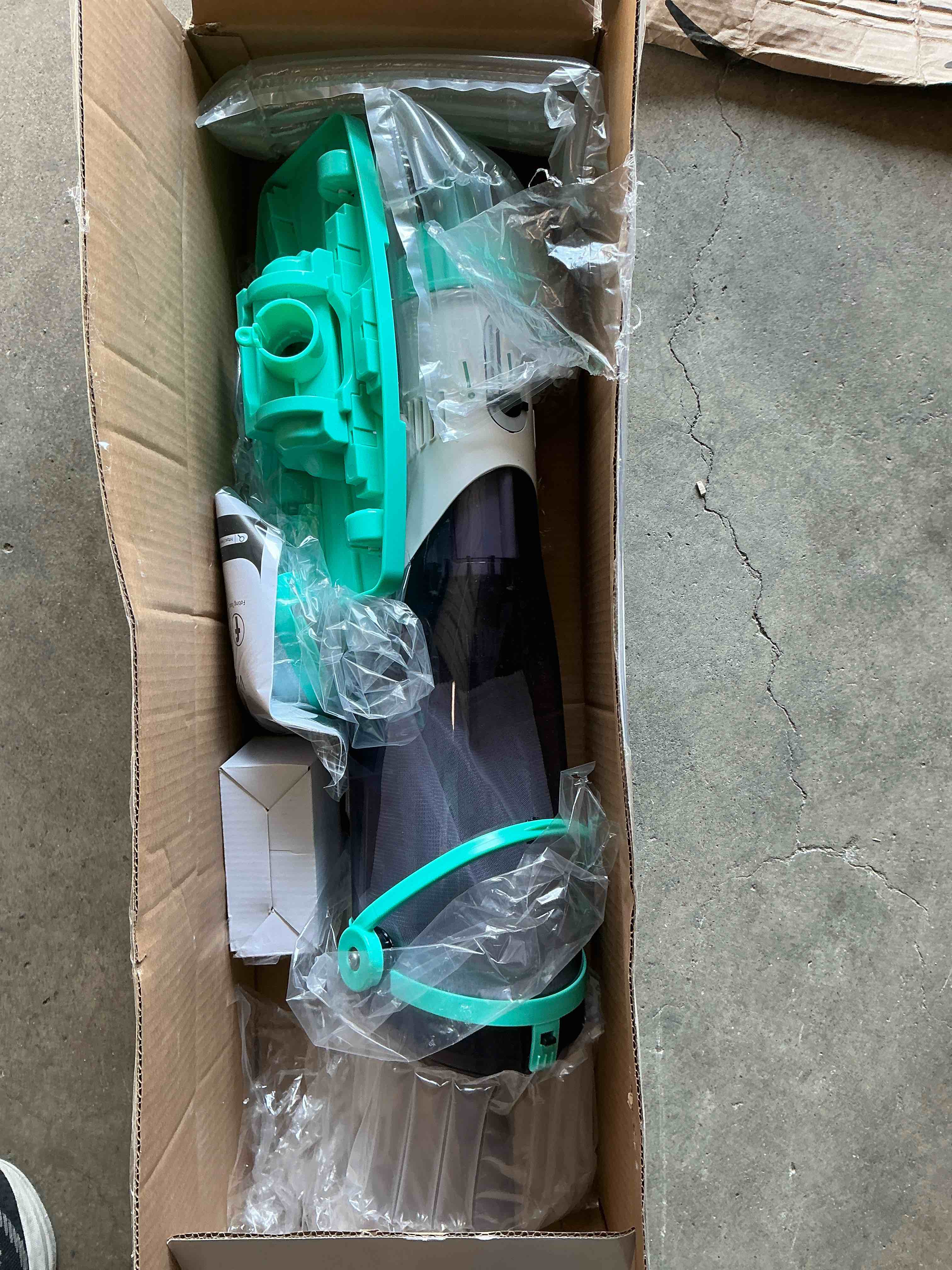 Condition photo showing New/Like New for cordless pool vacuum for above ground pool 19.5 gpm,all angle&led display,handheld rechargeable spa vacuum cleaner for inground pools for hot tub, leaves,debris,shallow steps upgraded version green
