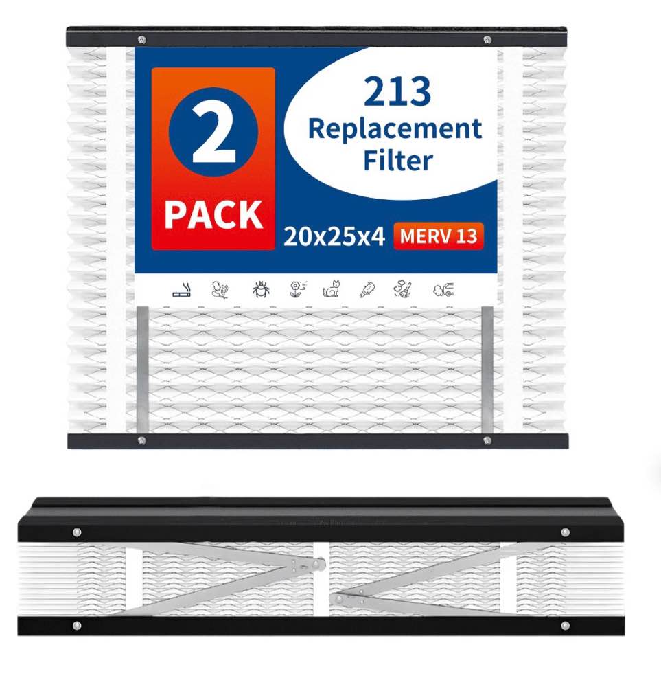 2-pack 213 air filter replacement compatible with aprilaire 213 replacement filter-merv 13 air purifiers,whole house models 1210? 1620? 2120? 2200? 2210? 2216? 3210? 4200? size:20x25x4