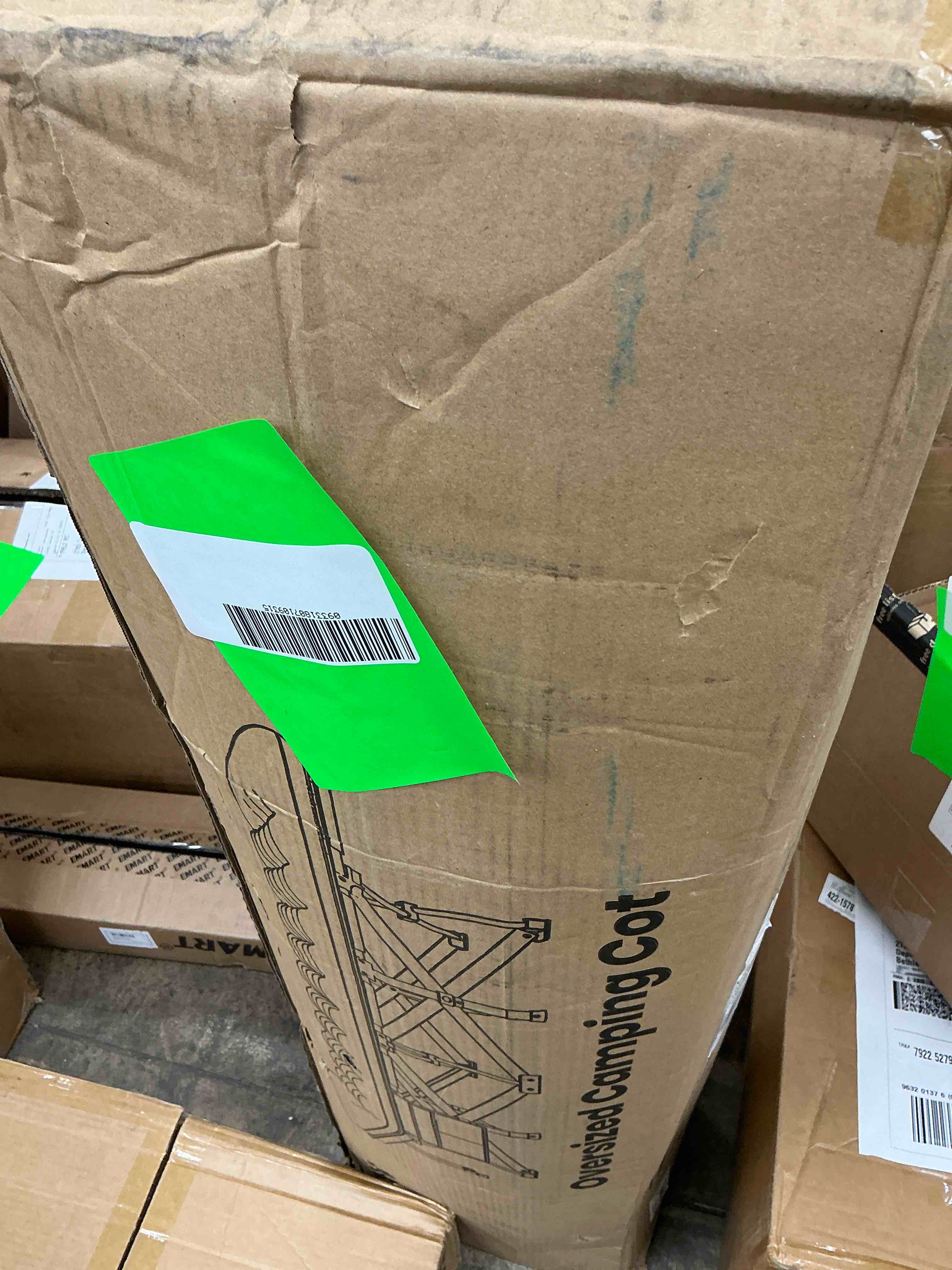 Condition photo showing New/Like New for gvdv folding xxl camping cot with 2 sided comfort mattress, 78"x32" portable folding bed for adults, extra wide sleeping bed for camp office nap beach travel