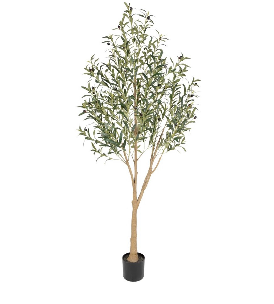 Nafresh 6FT Large and Fuller Style Artificial Olive Tree, Realistic Faux Olive Plant for Indoor Décor