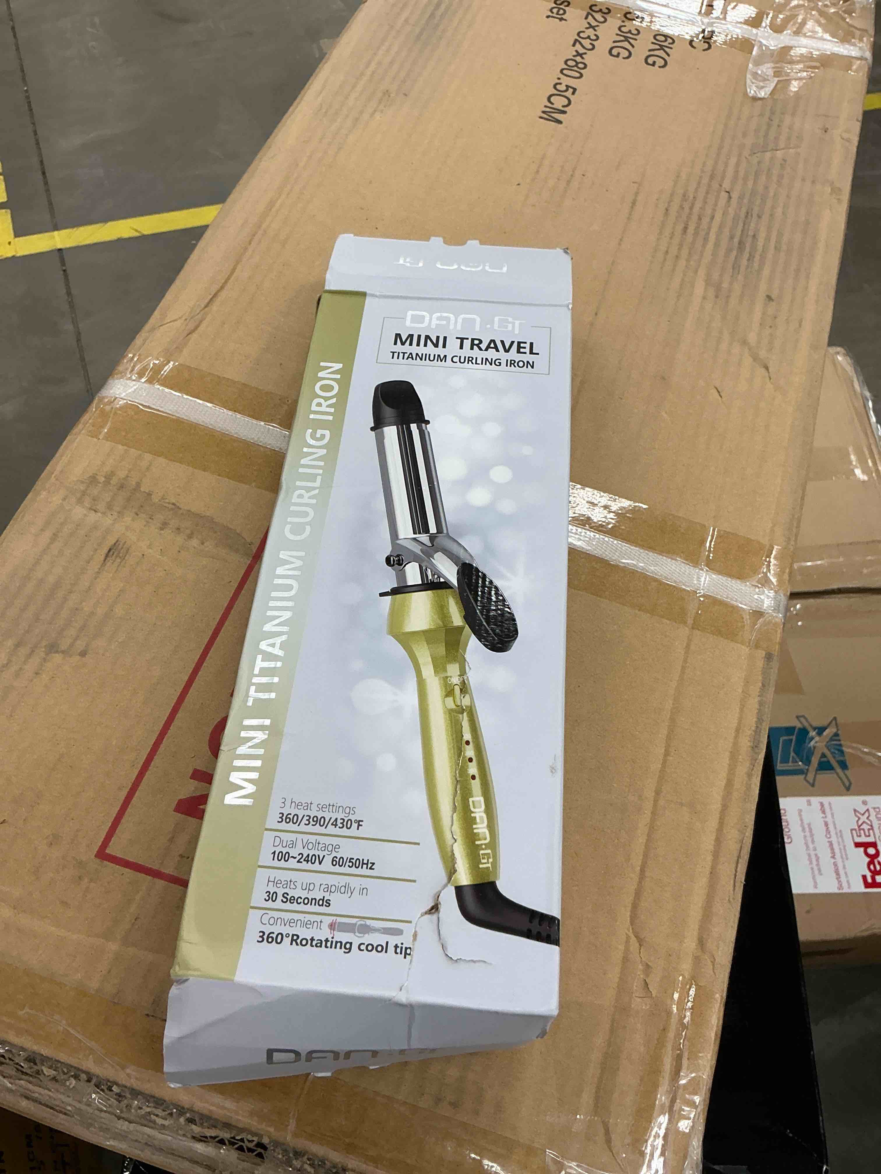 Condition photo showing Good Condition for travel mini curling iron titanium 1 inch small compact curling iron dual voltage with 3 settings fast heating