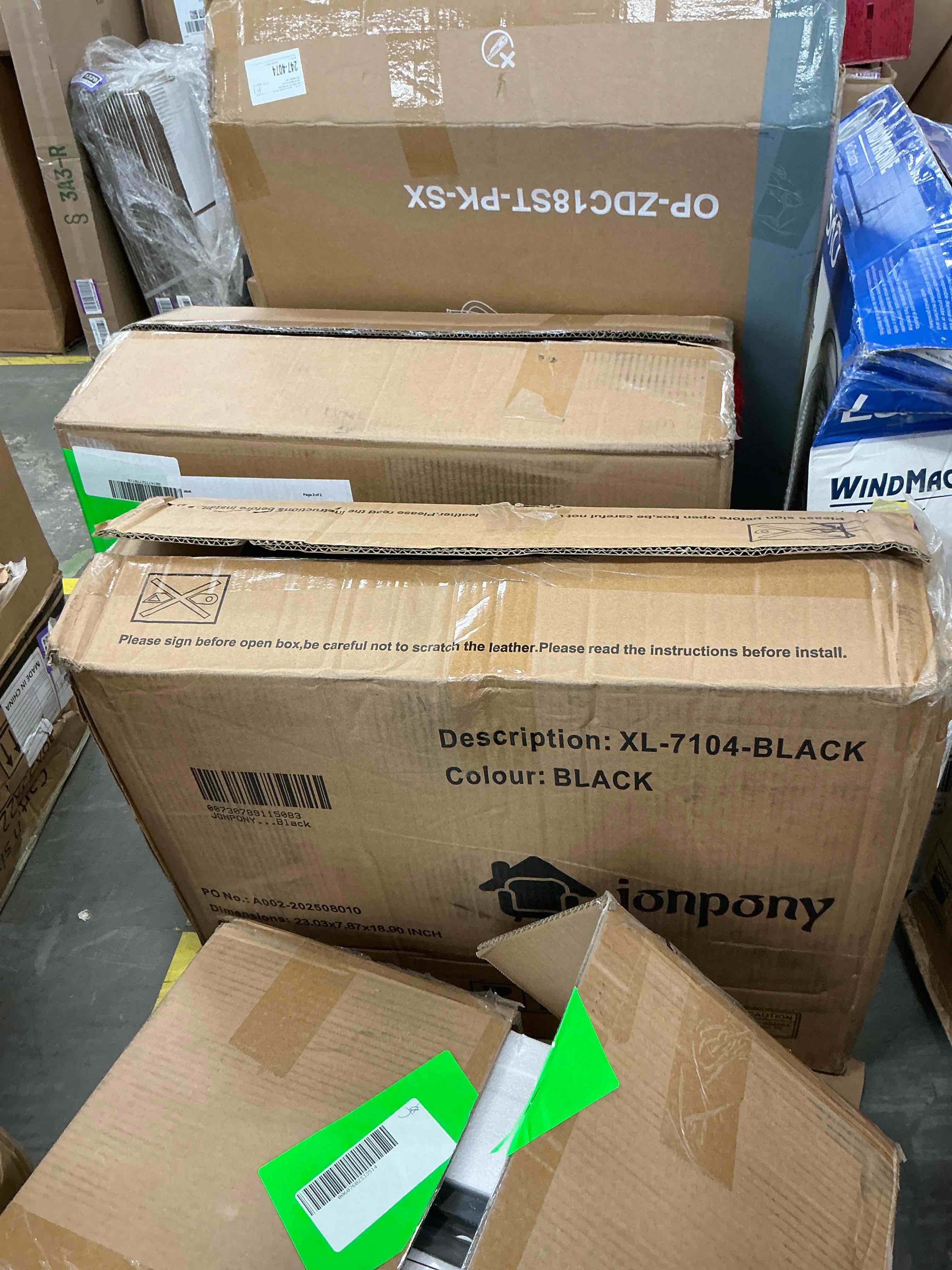 Condition photo showing New/Like New for jonpony ergonomic office chair, lumbar support, adjustable height with armrests for adults,black