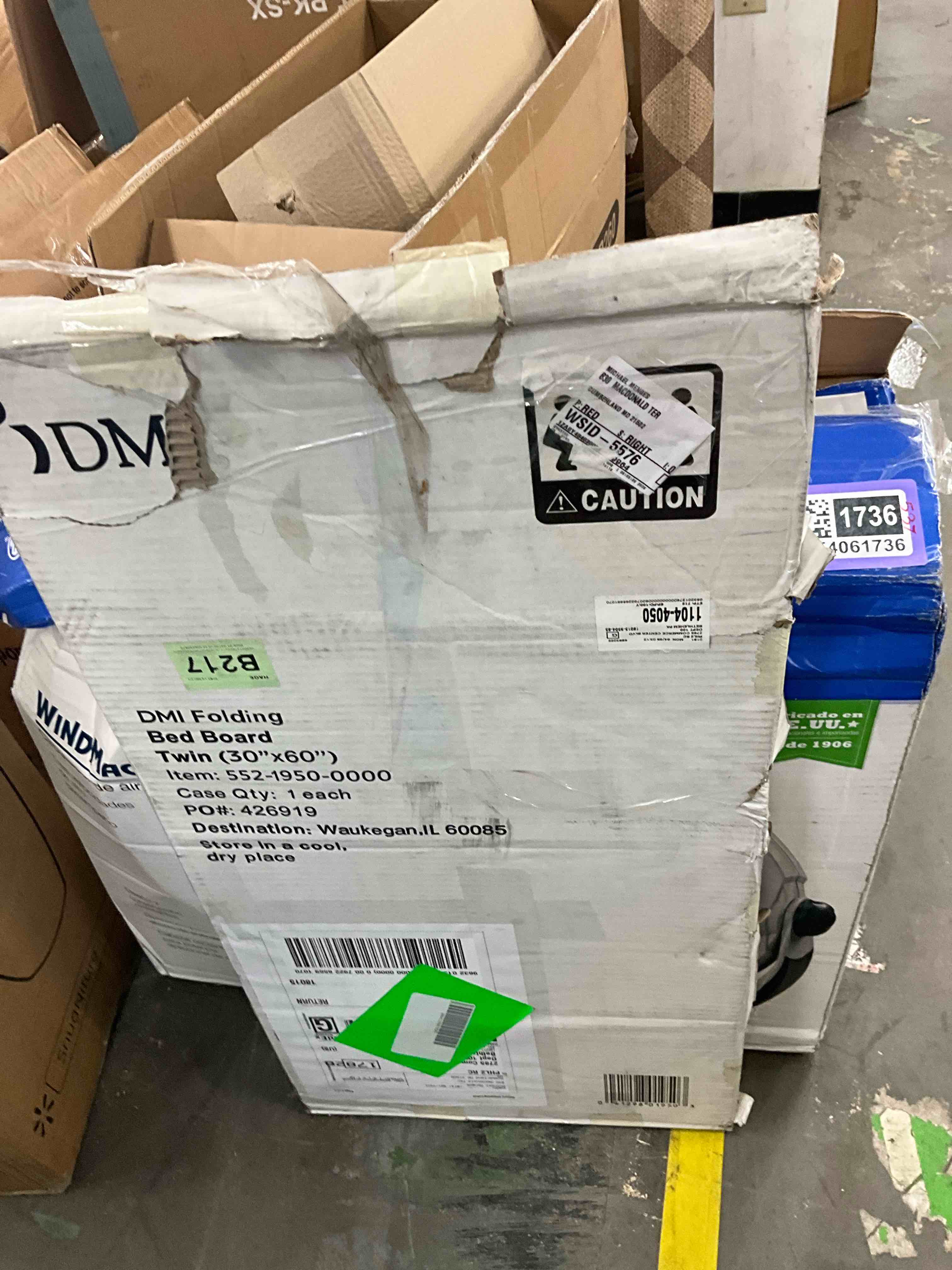 Condition photo showing Good Condition for dmi foldable box spring bunkie board bed support slats for mattress support to streamline and minimize the bed no assembly needed twin 30 x 60 brown