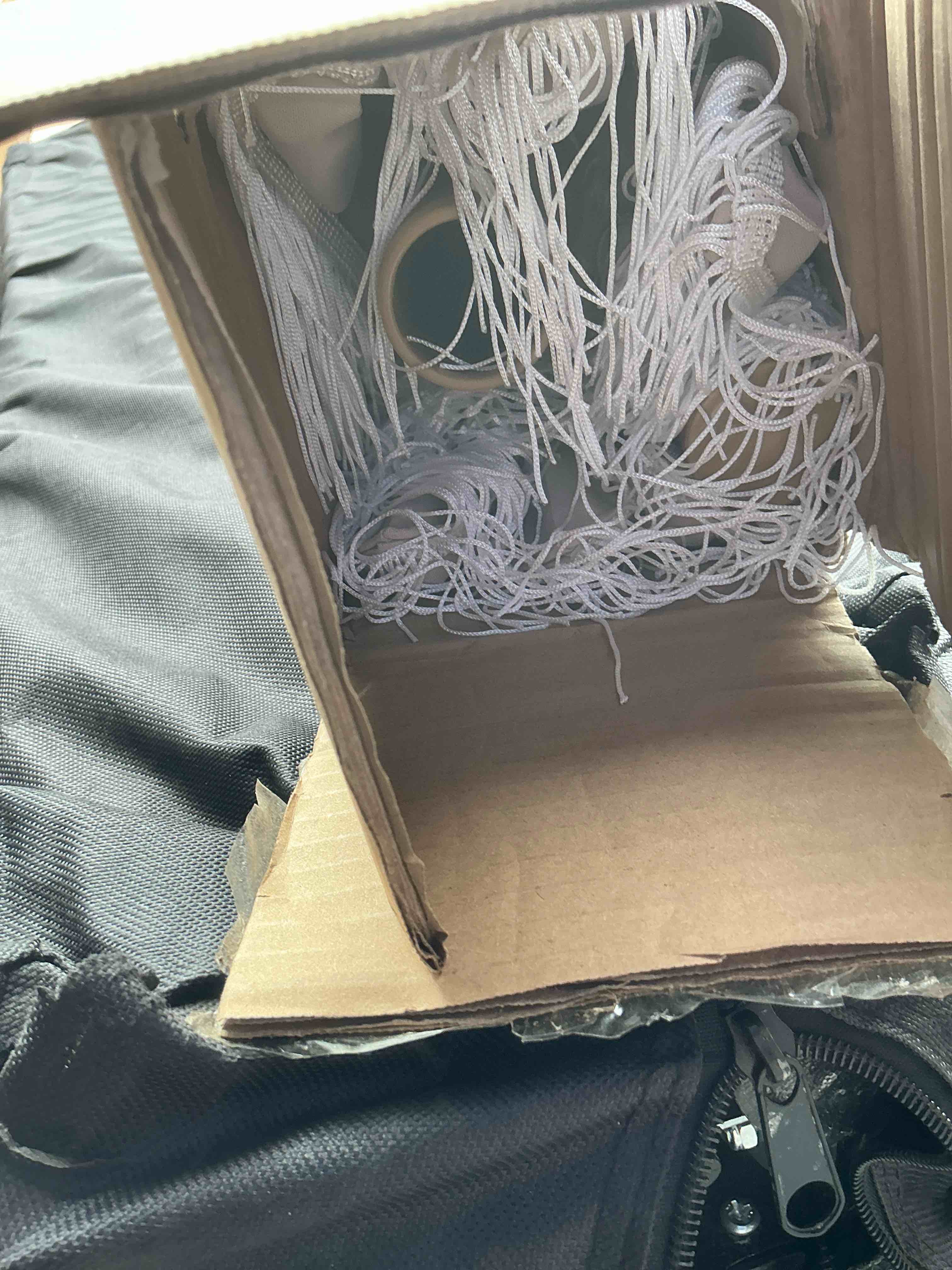 Condition photo showing New/Like New for autlaycil 7.5ft tassels patio umbrella fringe outdoor table umbrella with push button tilt and crank (khaki)