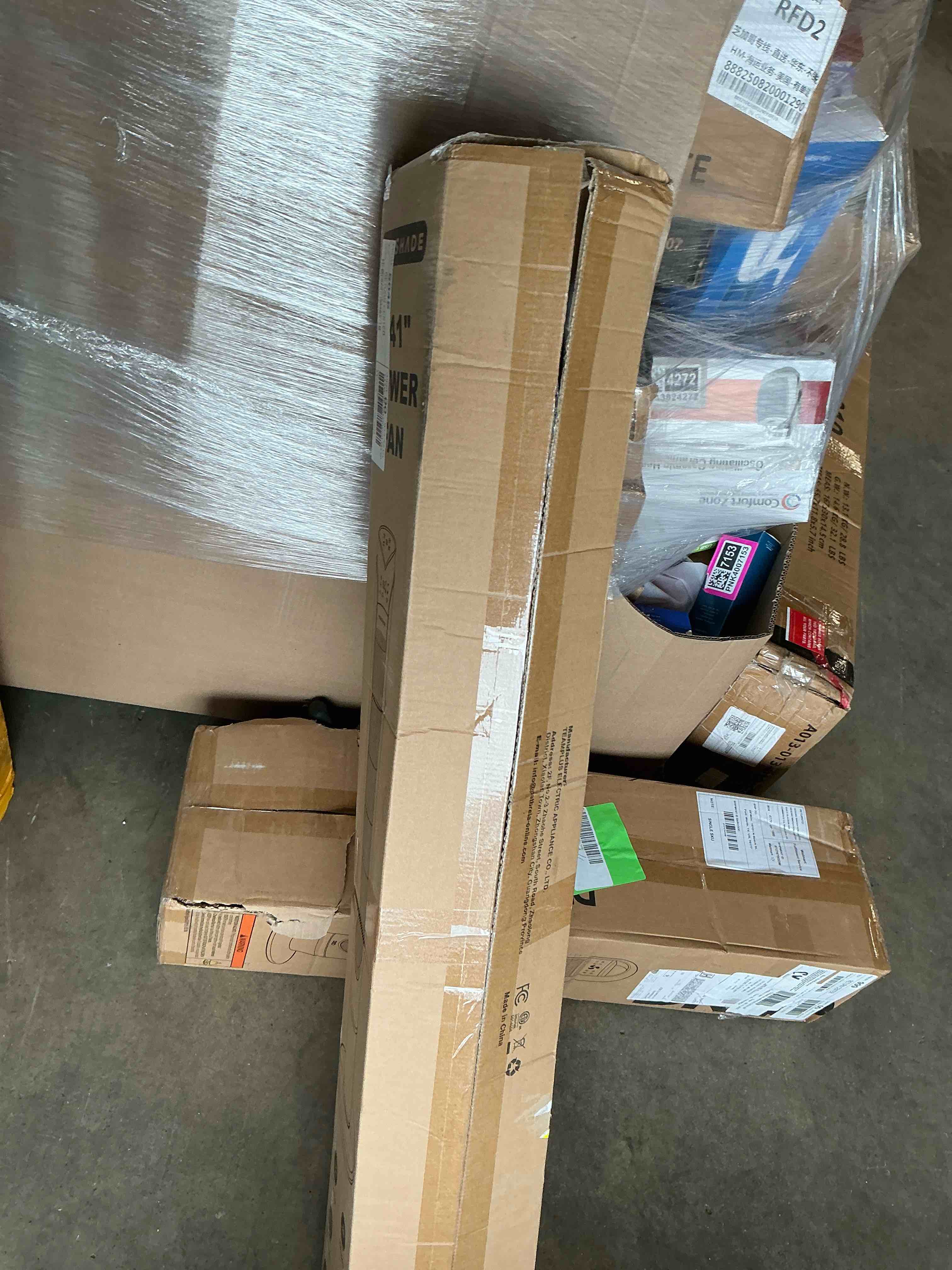 Condition photo showing Good Condition for 41 tower fan 90° oscillating fans with 3 speeds 3 modes 26 ft/s high velocity led display  12h timer for home living room office
