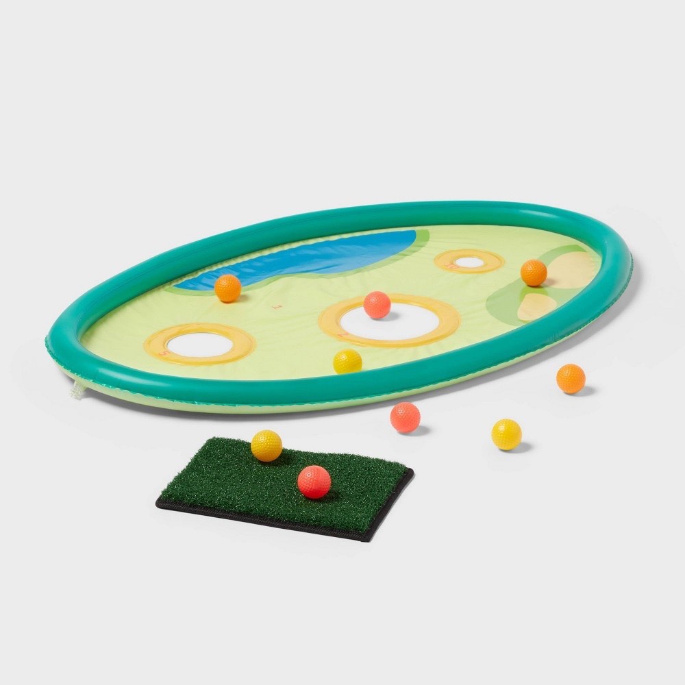 11pc inflatable hydro golf set - sun squad™