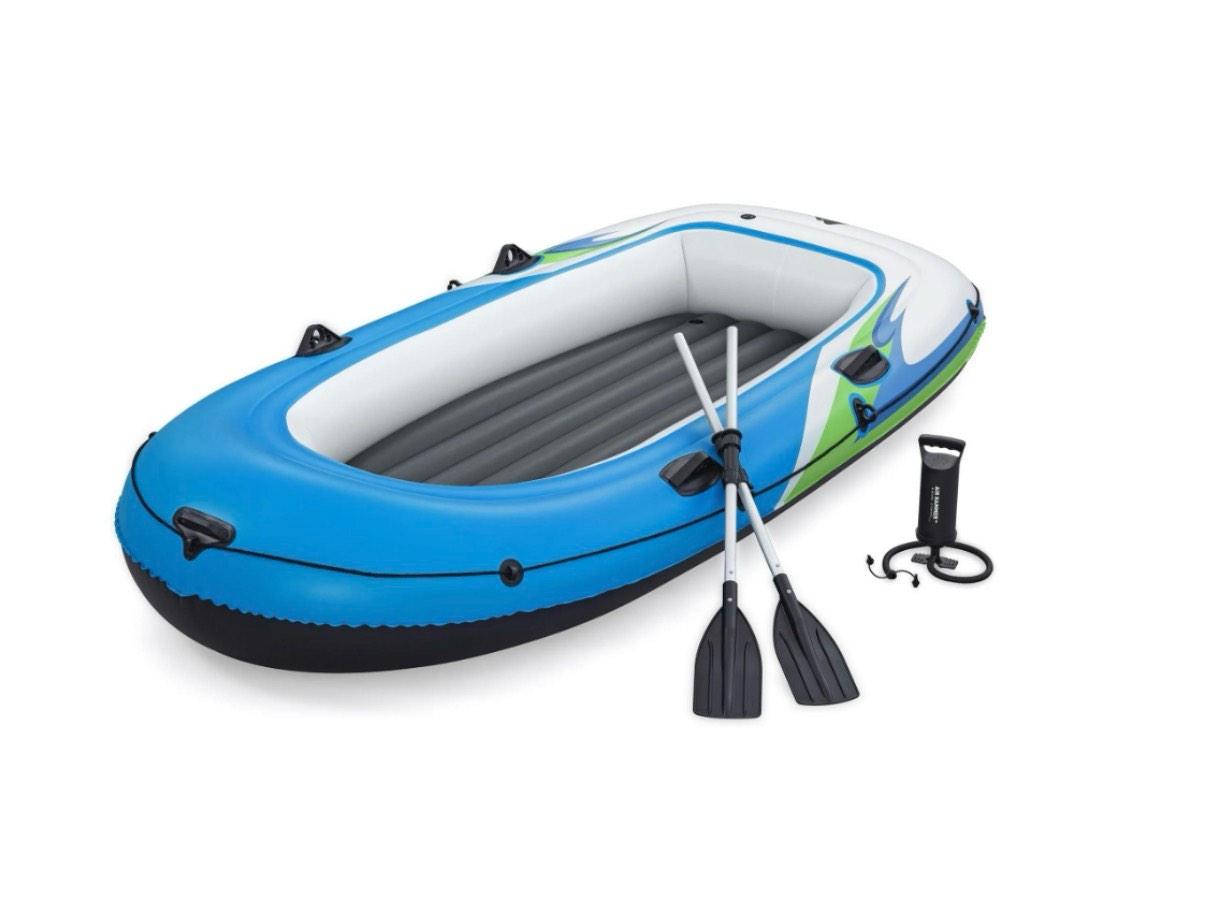 ozark trail 4-person inflatable recreational raft set 9 10 x 50