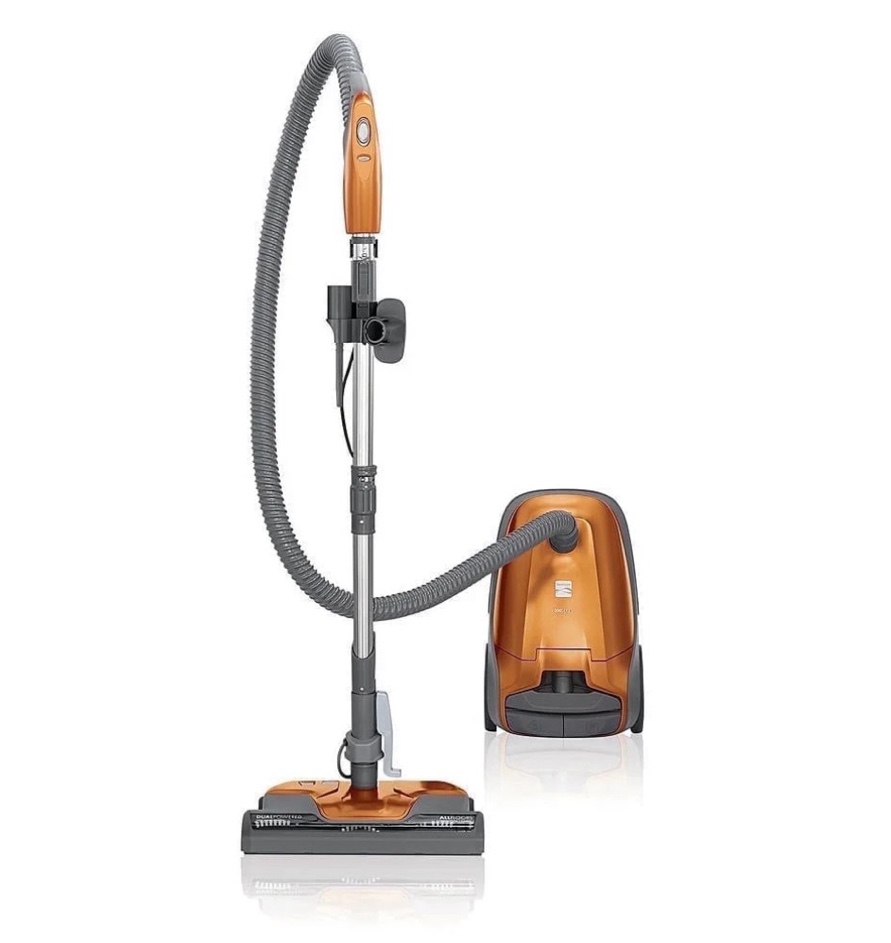 Kenmore 81214 200 Series Pet Friendly Lightweight Bagged Canister Vacuum with HEPA  2 Motor System  and 3 Cleaning Tools-Orange