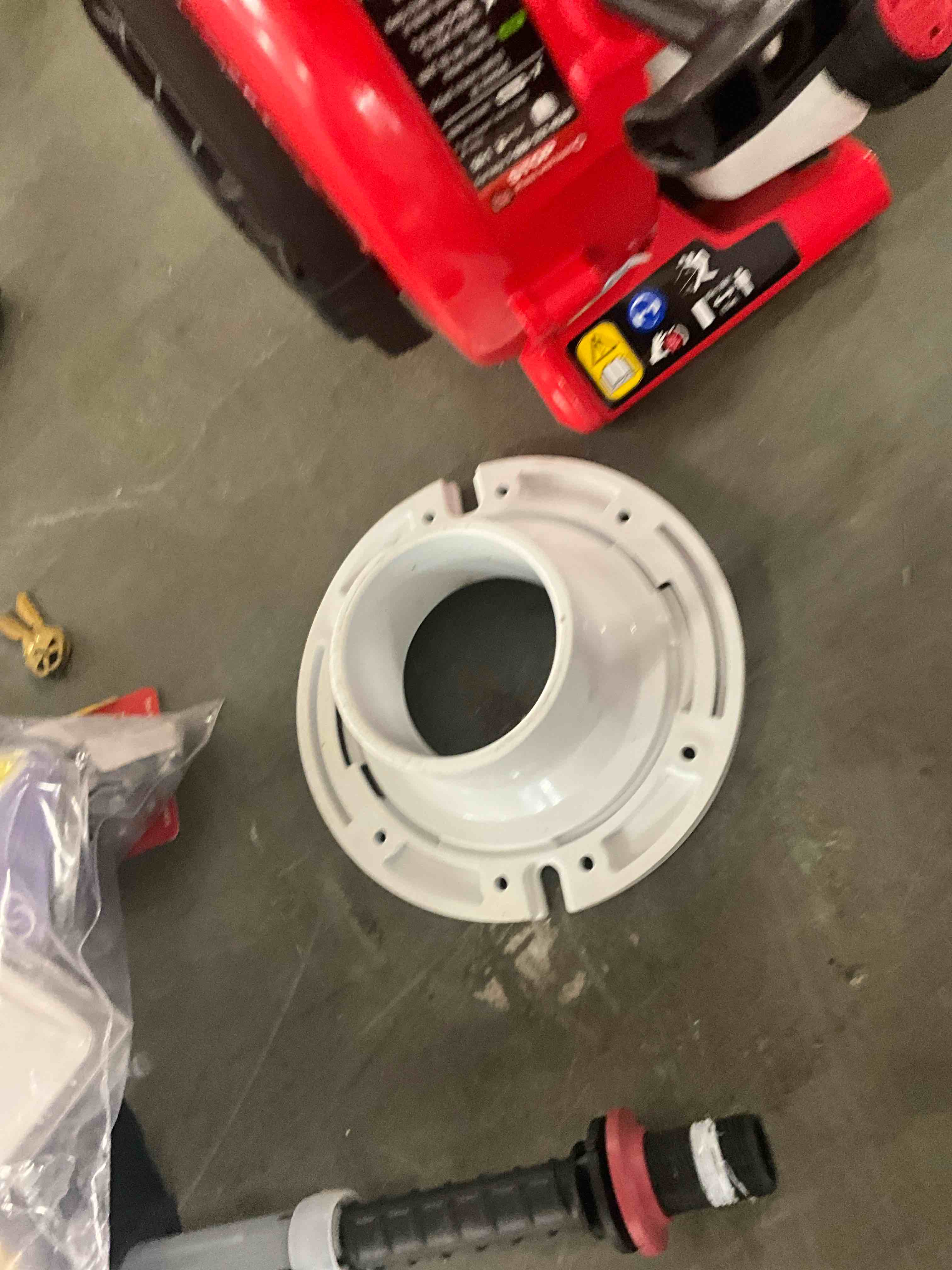 Condition photo showing New/Like New for oatey 3 in. pvc spigot fit closet flange with plastic ring