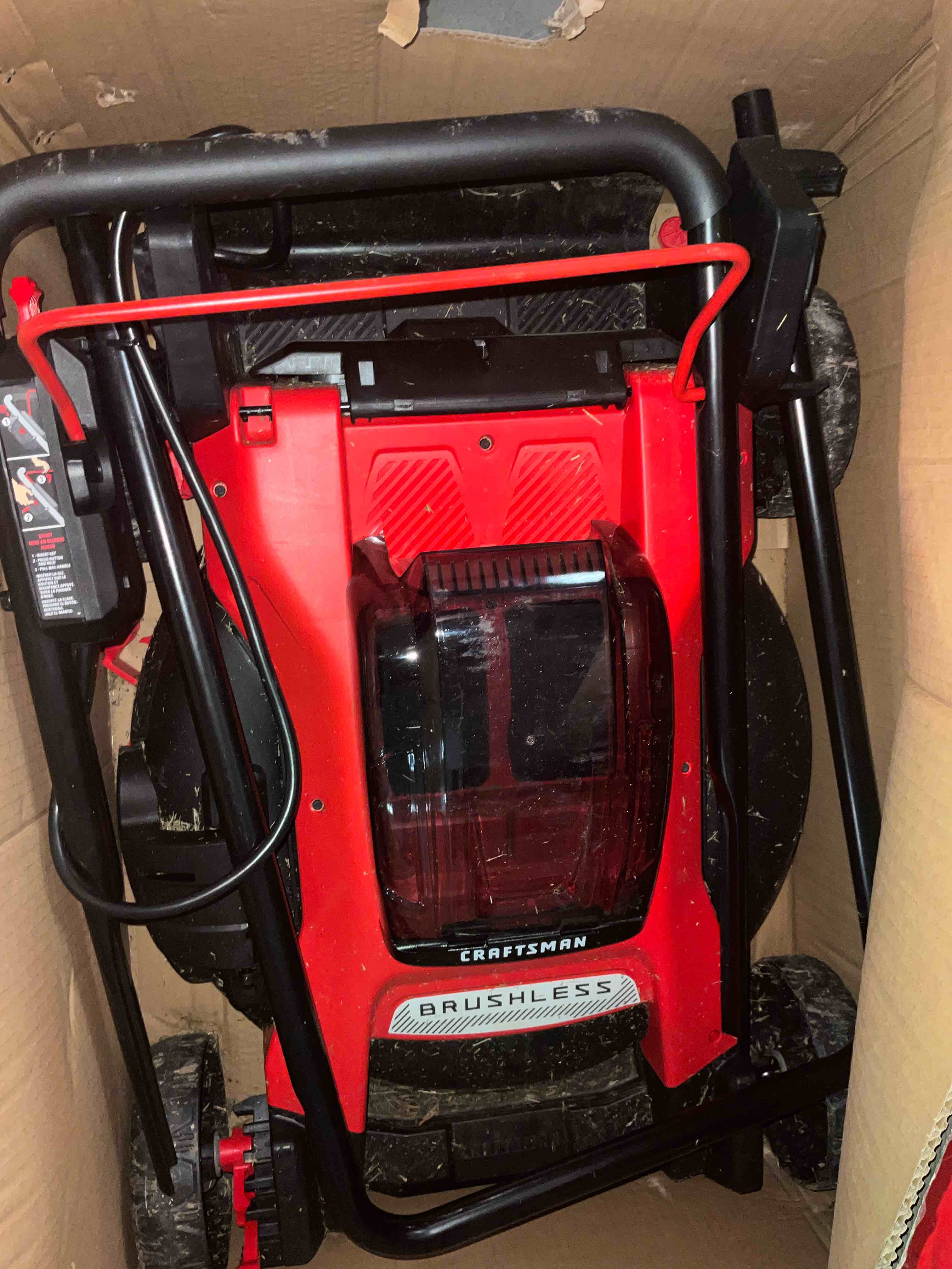 Condition photo showing Good Condition for craftsman v20 max 20 in. 20 volt battery lawn mower - mower only