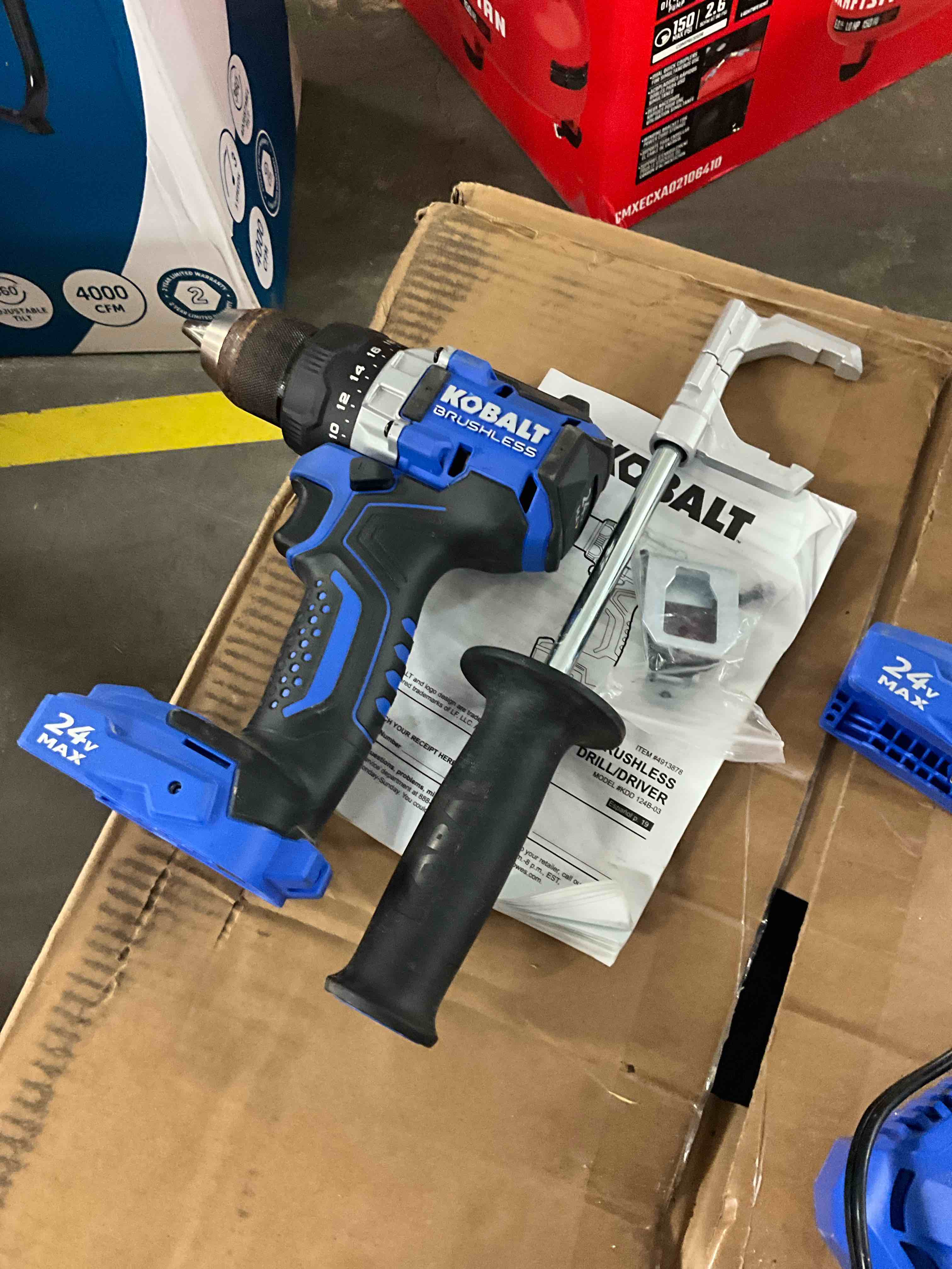 Condition photo showing Good Condition for kobalt 24-volt 1/2-in keyless brushless cordless drill-tool only