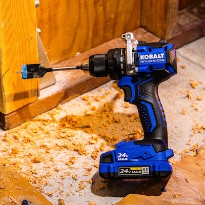 kobalt 24-volt 1/2-in keyless brushless cordless drill-tool only