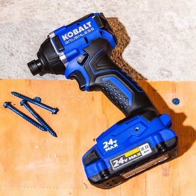 kobalt 24-volt 1/4-in brushless cordless impact driver-tool only