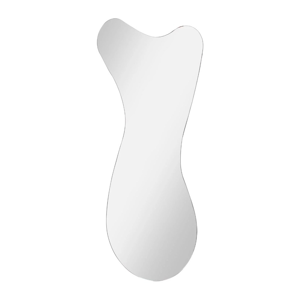 Whale Mirror 44x21 inch Irregular Wall Mirror, Wall Decorative Mirror, Bedroom Living Room Bathroom Wall Mirror