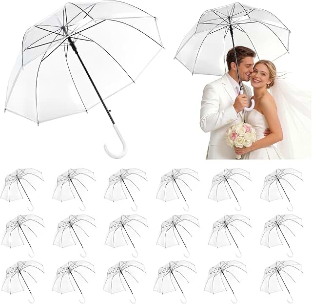 Totes Bubble Rain Umbrella Clear 20 pack 