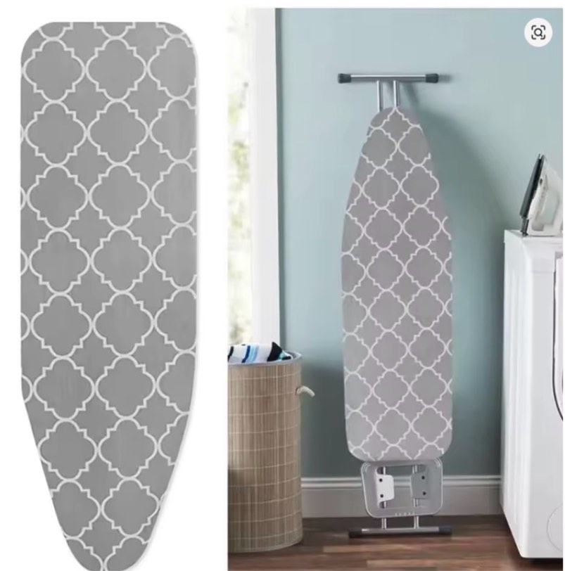 1Pcs Stain Resistant Ironing Board Cover Thick Cotton Padding Universal Iron Heat Shield With Elastic Edge Ironing Cover