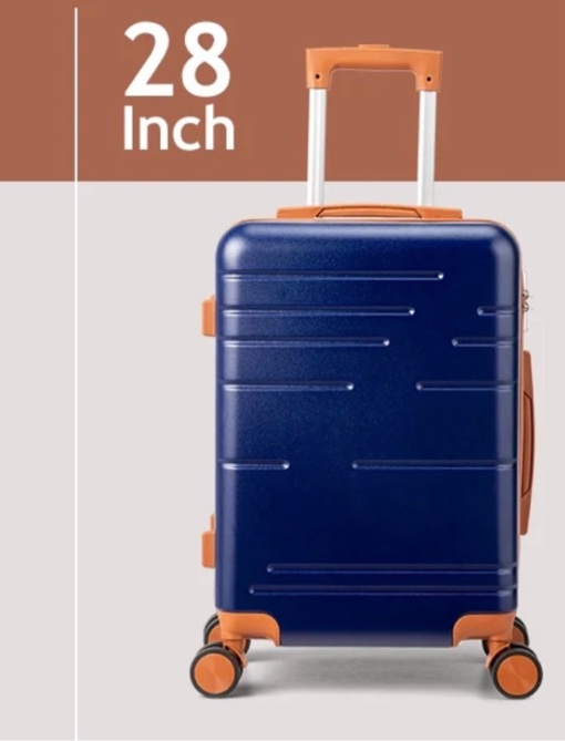 Zimtown Luggage  Suitcase ABS Hardside with Spinner Wheels and TSA Lock, Navy Blue ((  28” Only ))