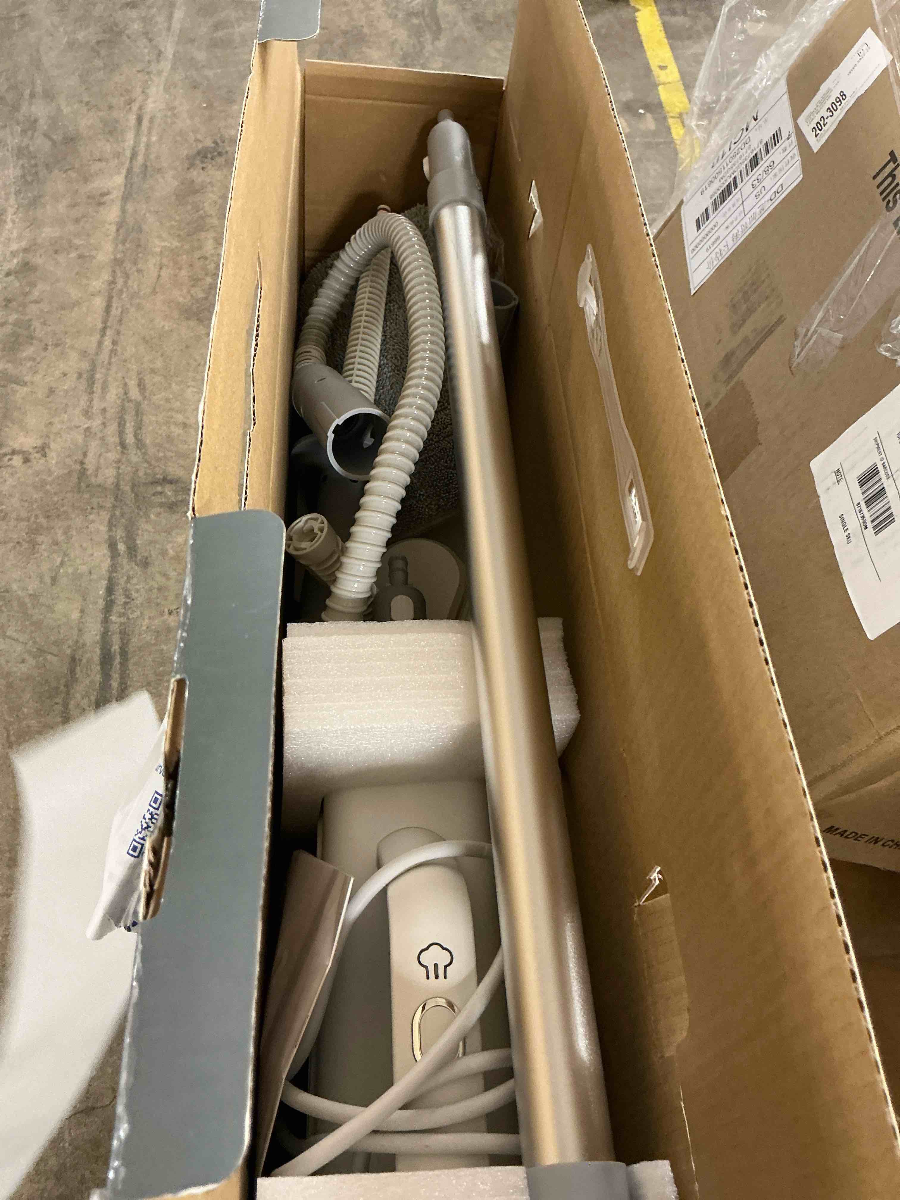 Condition photo showing Good Condition for alilyy steam mop cleaner handheld steamer scrubbing steam mop for hard floor tiles carpet windows furniture white