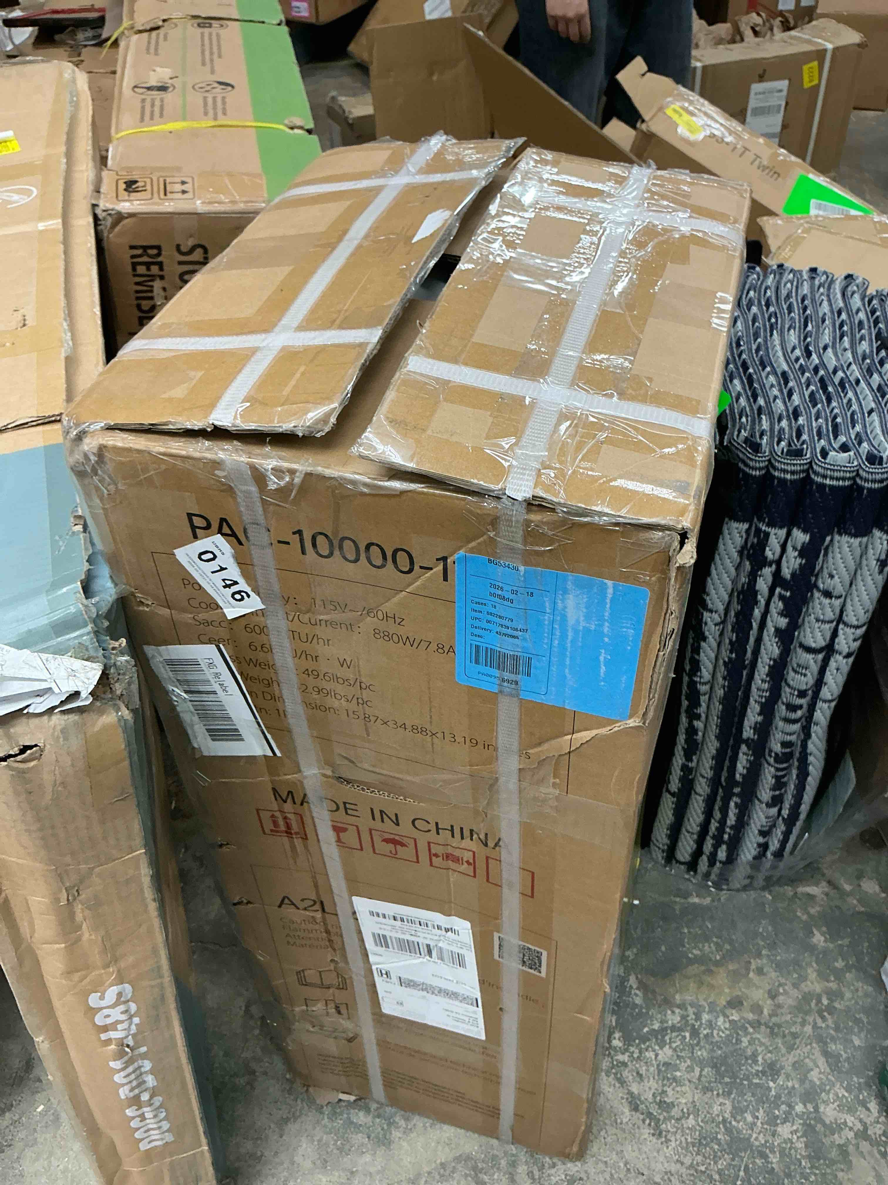 Condition photo showing Good Condition for portable air conditioner 10000btu(115v) with cooling,dehumidifier,sleep & fan mode 4-in-1 remote control window kit included for rooms up to 450 sq ft