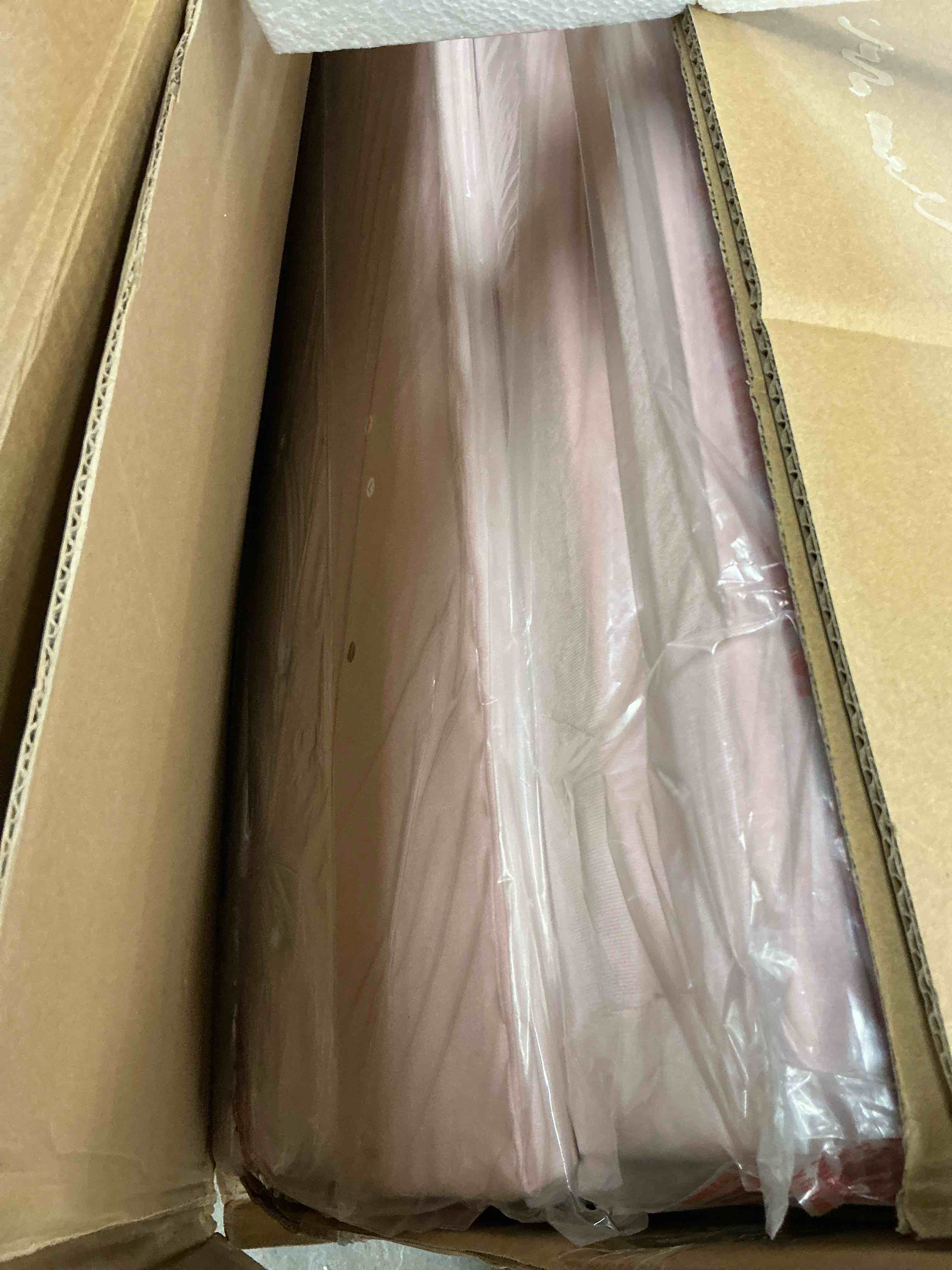 Condition photo showing New/Like New for homfa king size led bed frame with 4 storage drawers, modern wingback crystal button tufted upholstered platform bed frame with outlets and usb ports & display platform, pink