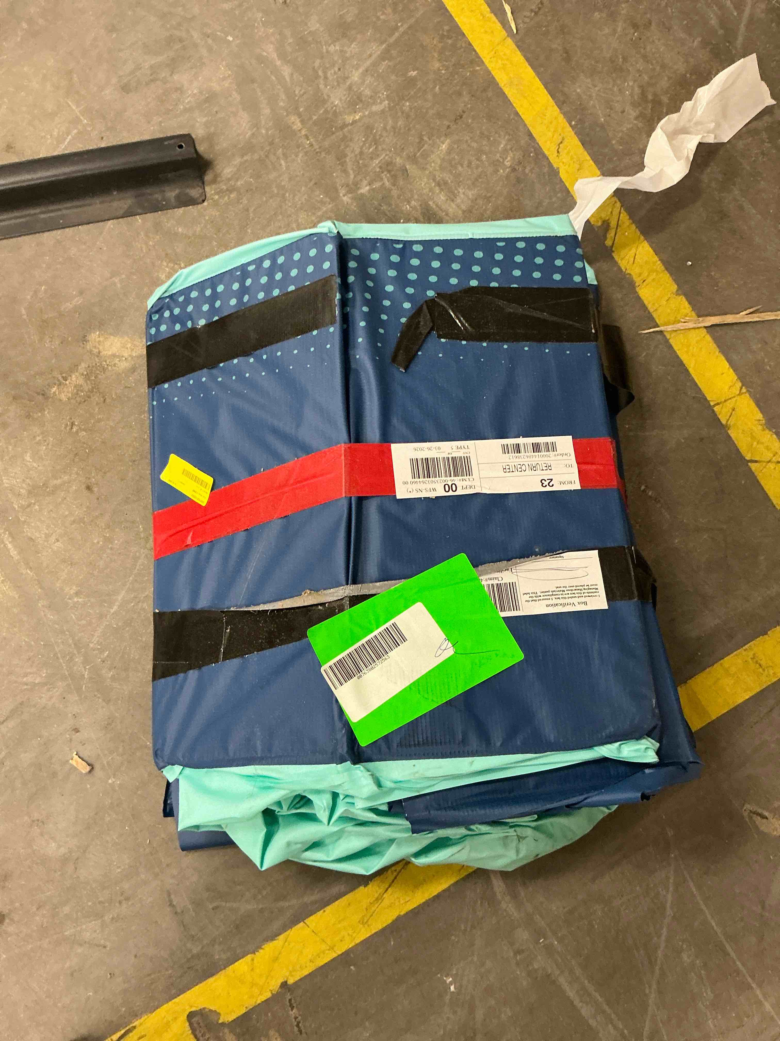 Condition photo showing Good Condition for hurber foldable swimming pool, large non-inflatable adults kids outdoor pools, blue, 101" x 66" x 20"