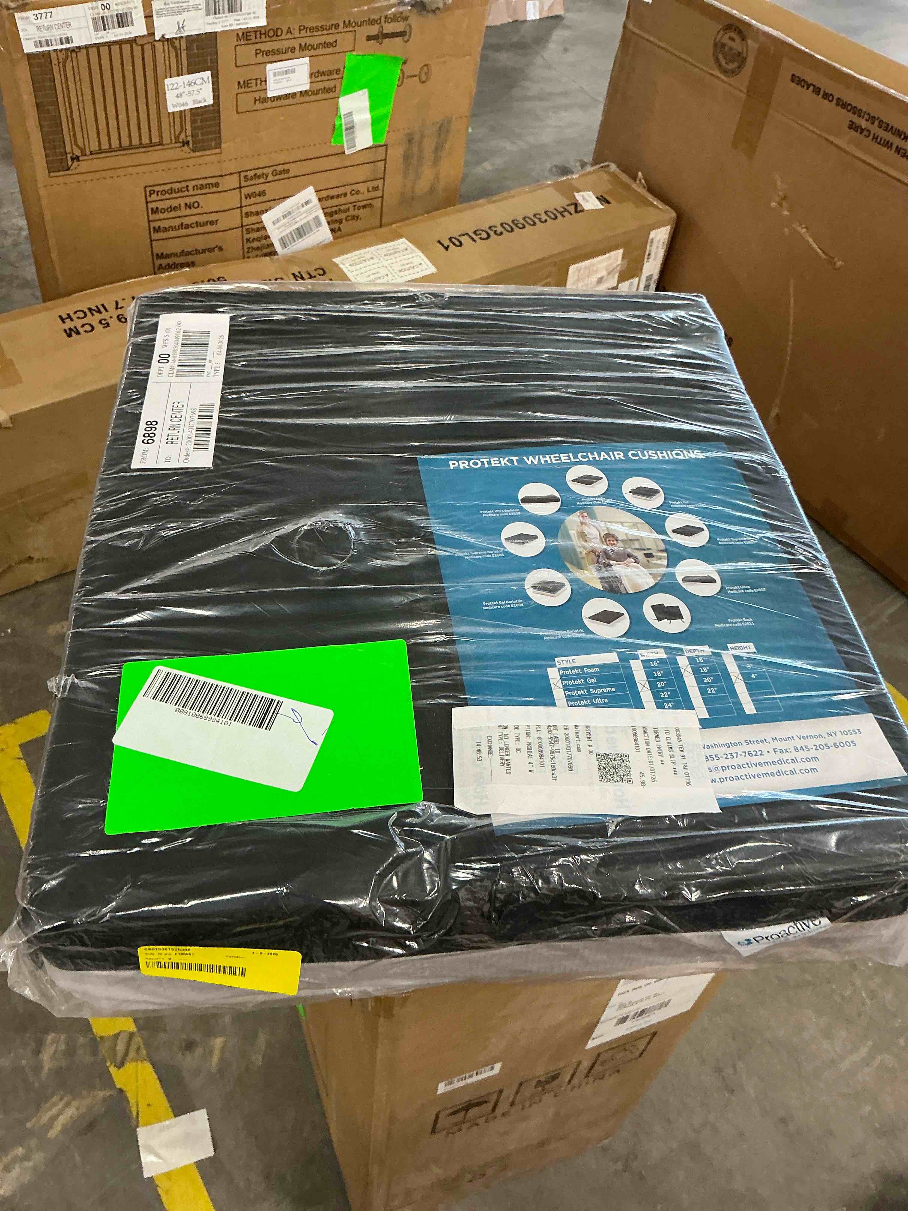 Condition photo showing Good Condition for proheal 4  wheelchair seat cushion gel infused foam - 20 x18  - orthopedic  coccyx  tailbone support