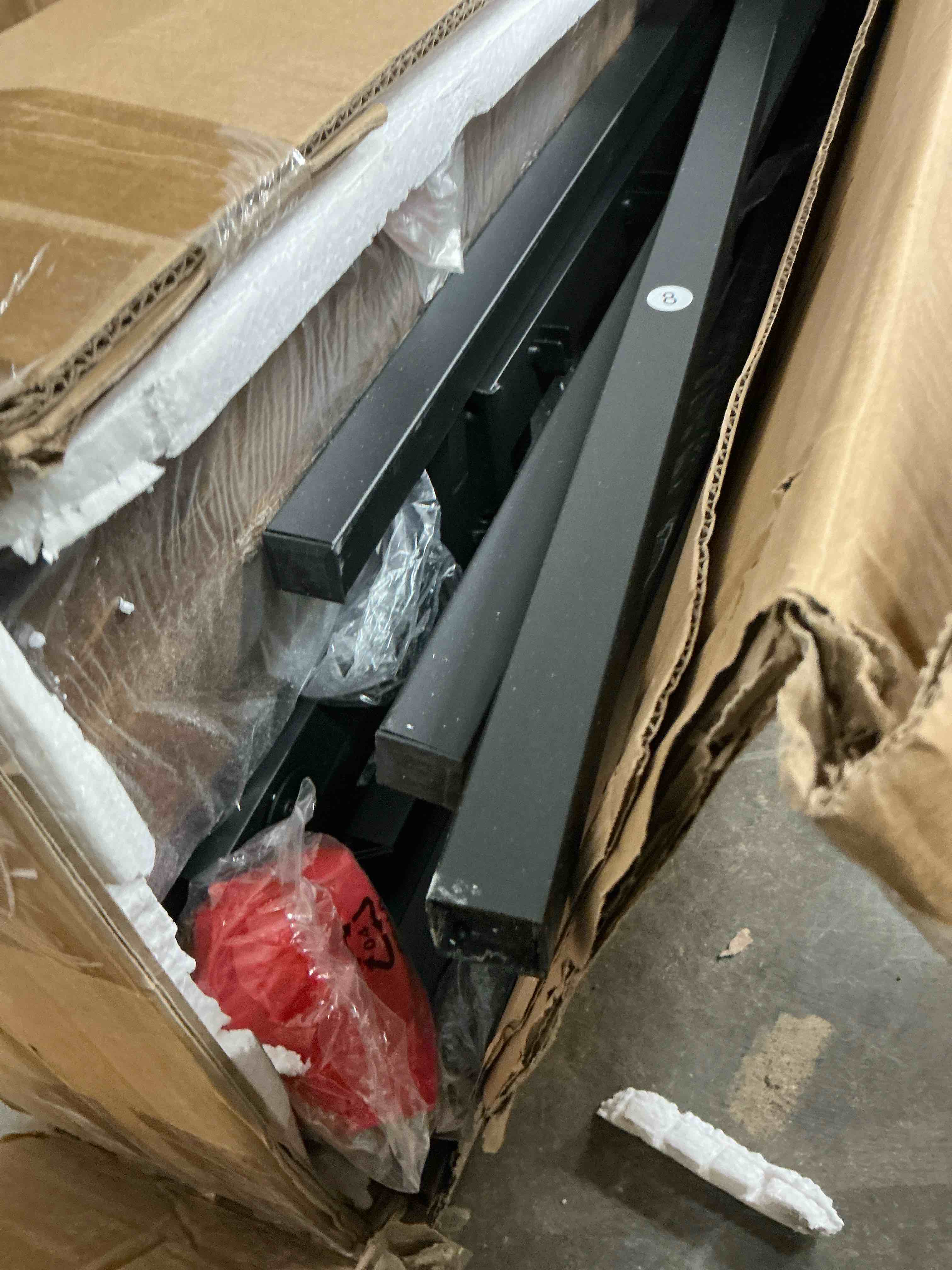 Condition photo showing New/Like New for behost platform bed frame full size bed frame with headboard and storage