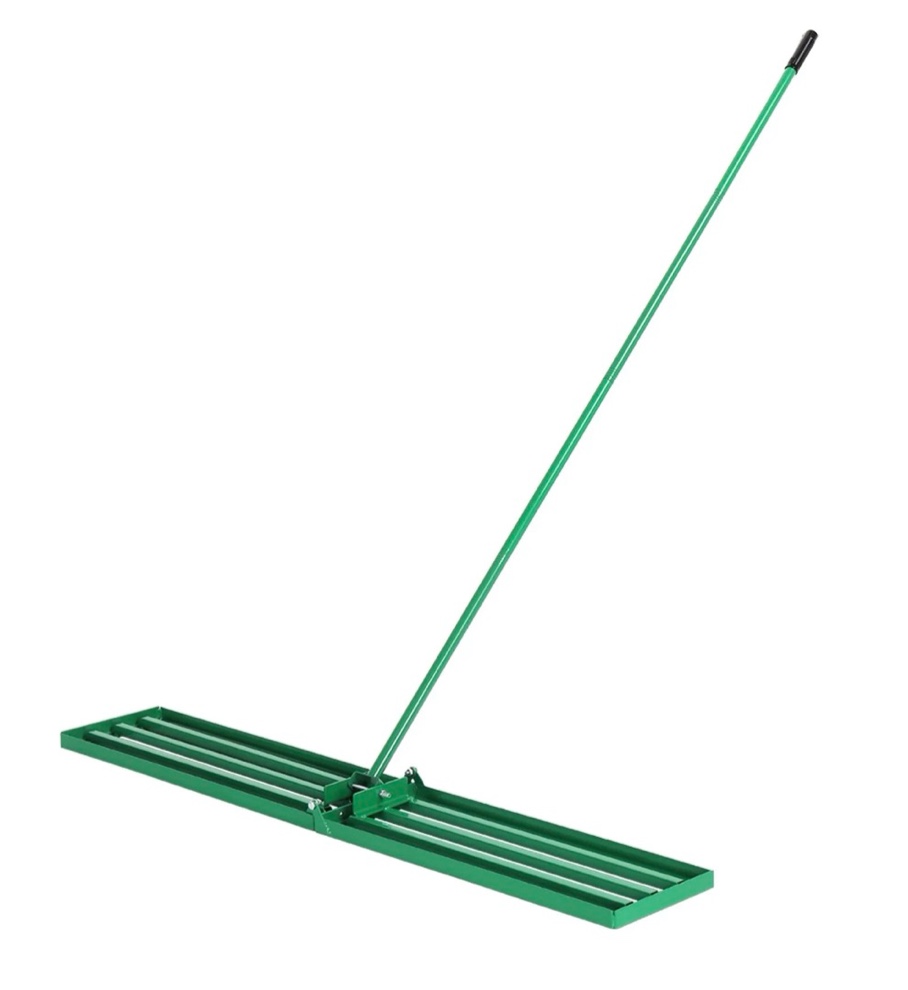 Ktaxon 36" Lawn Leveling Rake, Steel Yard Leveler Tool for Soil, Dirt & Topdressing, Green