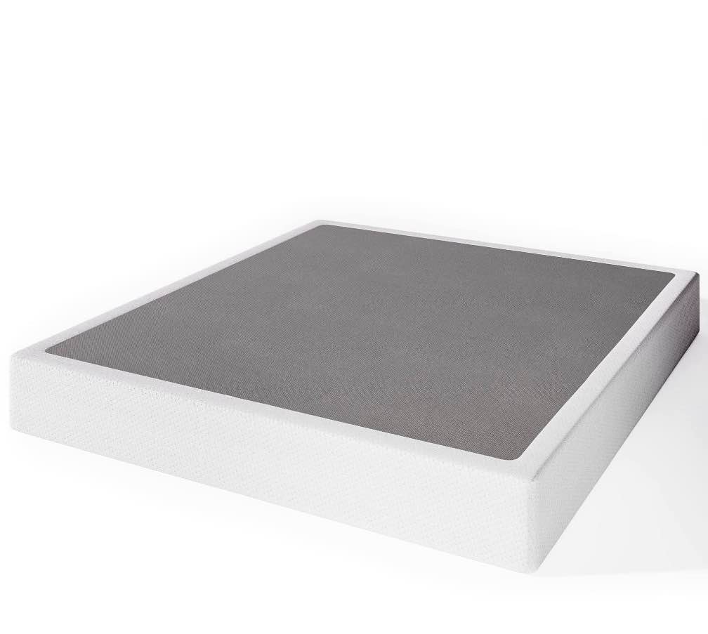 Uliesc Queen Box Spring, 7 Inch Queen Size Box Spring Only, Metal Box Spring Queen With Fabric Cover, Sturdy Mattress Foundation, Noise Free, Non-Slip