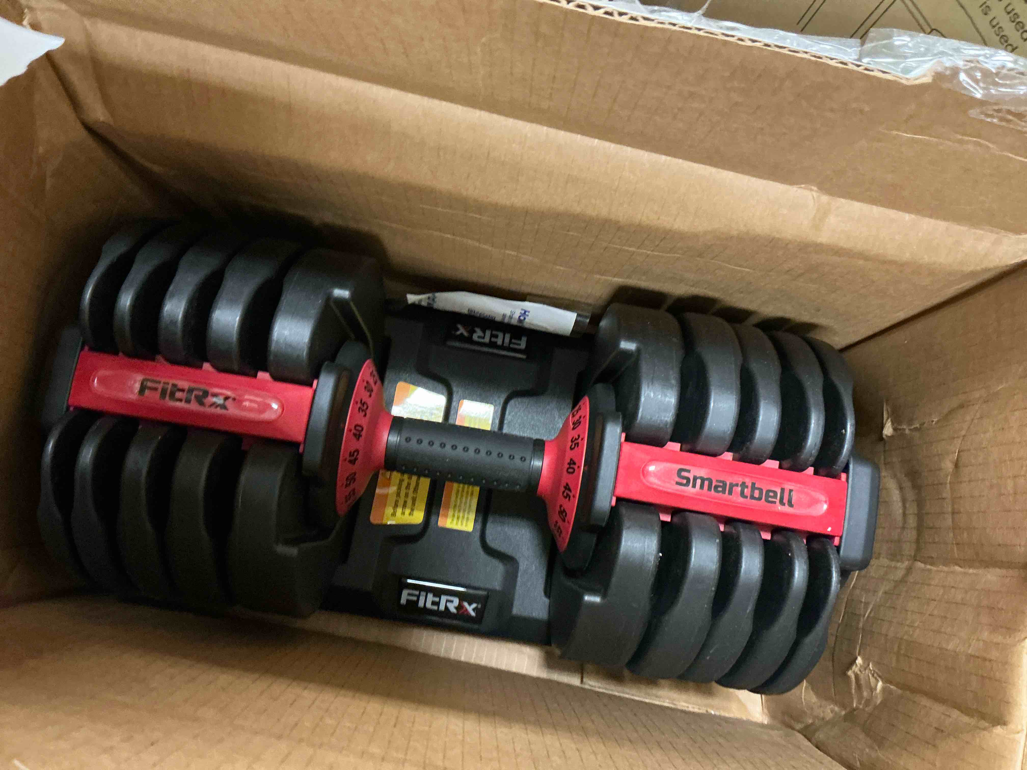 Condition photo showing Good Condition for fitrx smartbell xl, 90lb adjustable dumbbell set with quick-select weights for home gym