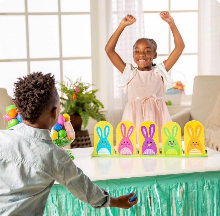 easter bunny bean bag toss game  toys  easter  6 pieces