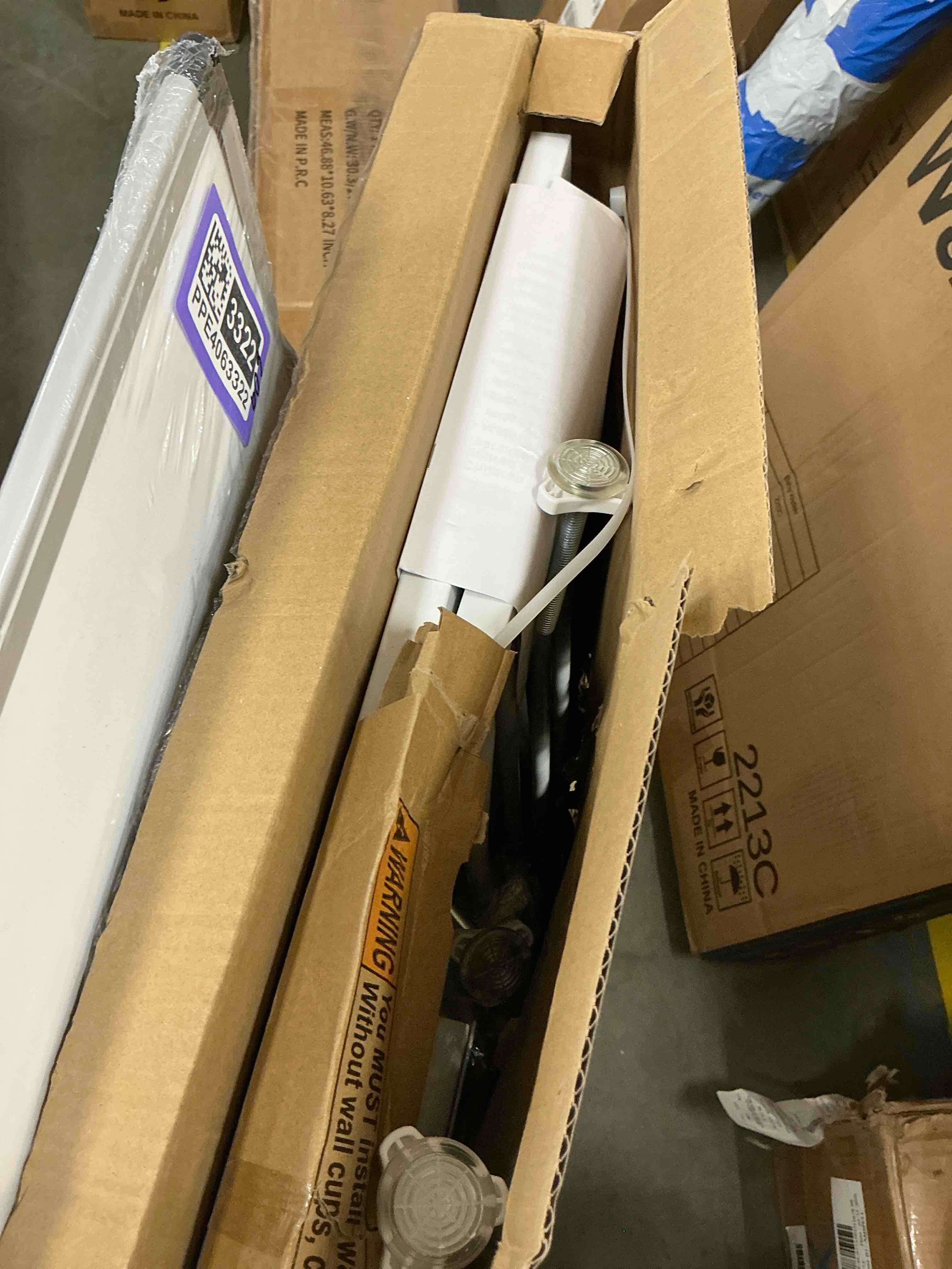 Condition photo showing Good Condition for furdear 28.9-47.9" extra wide baby safety gate walk thru white metal gate