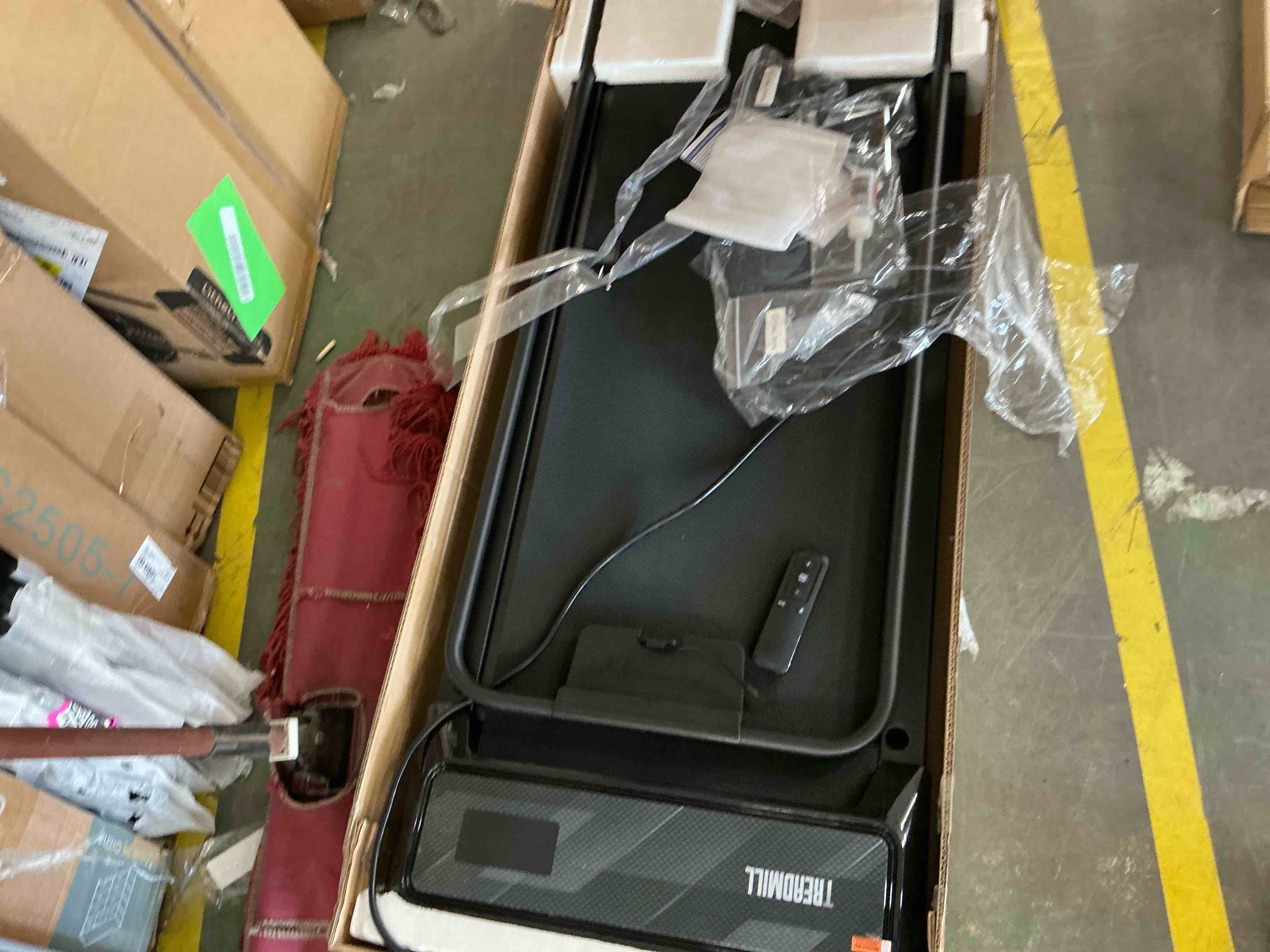 Condition photo showing Good Condition for treadmill walking pad with handle, walking pad with 0-10% incline, 3-in-1 portable under desk treadmill for home office use, large screen, remote control, powerful motor