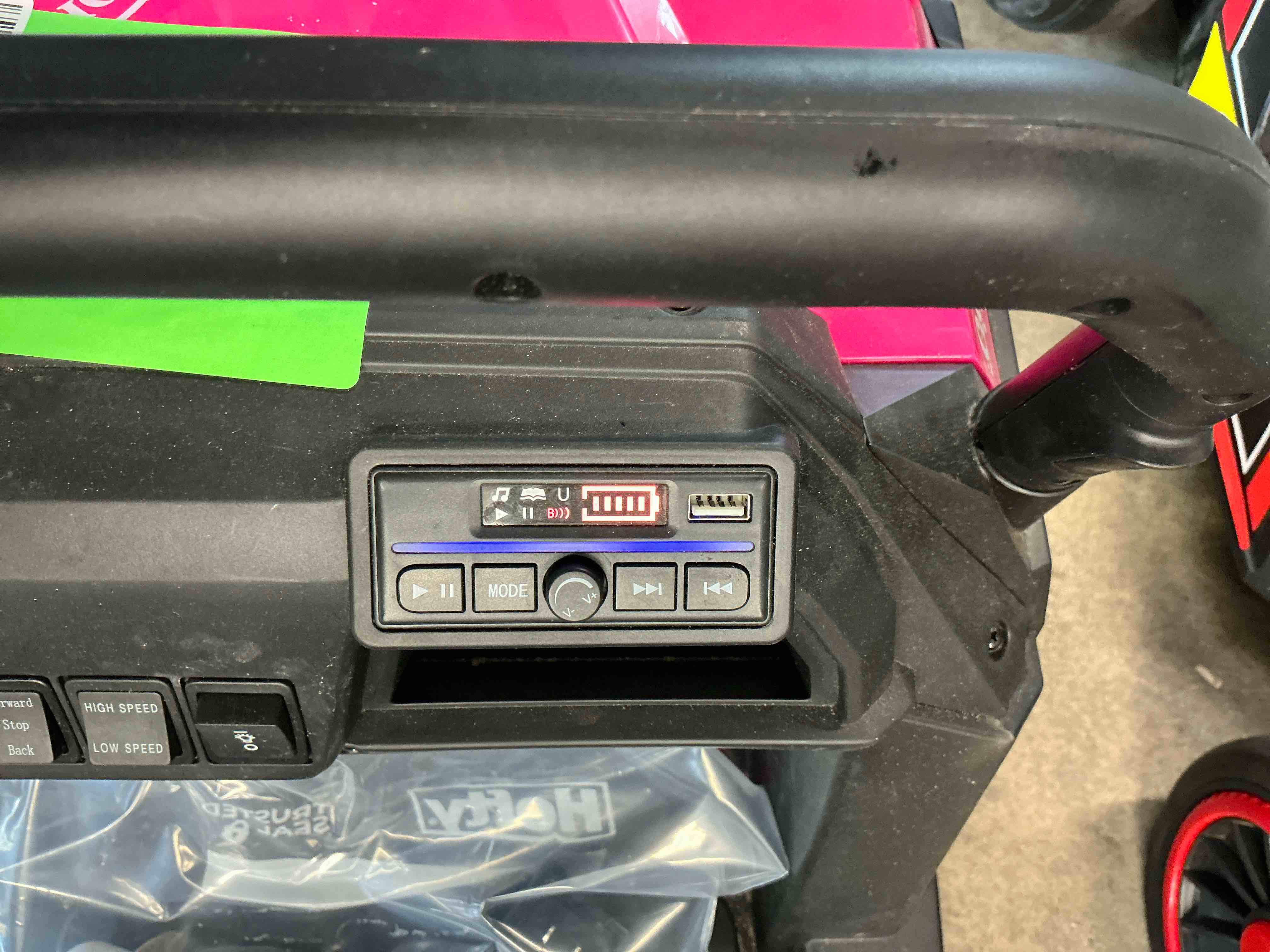 Condition photo showing Good Condition for savejoy 24v 4 seater ride on toys, powered ride on cars w/ four wheels spring suspension, electric car with parent remote control for kids ages 4-8 gifts, pink