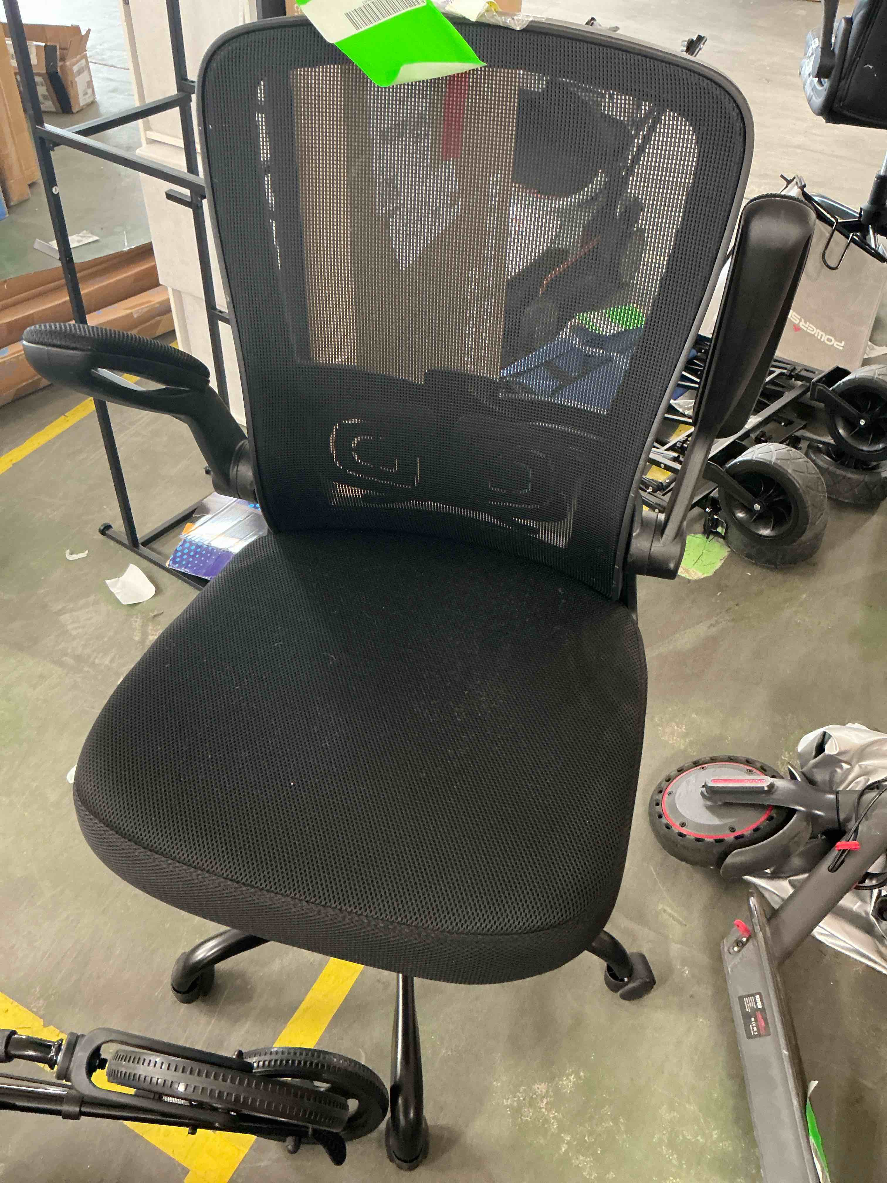 Condition photo showing Good Condition for athope office chair, ergonomic desk chair breathable mesh home office chairs adjustable high back lumbar support flip-up armrests, executive rolling swivel comfy computer chairs black