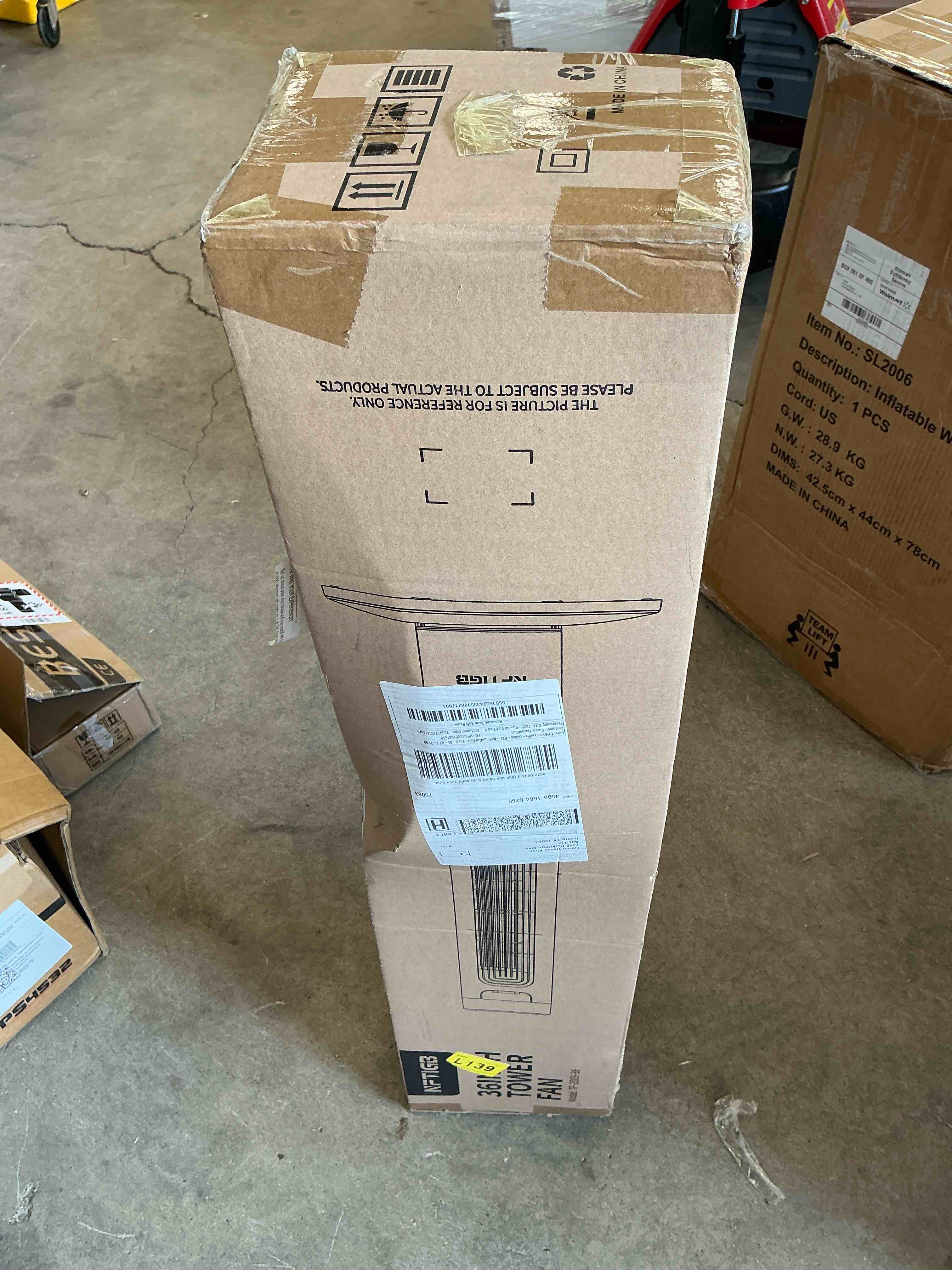 Condition photo showing Good Condition for nftigb tower fan for home, oscillating quiet fans with remote, 9h timer, 3 speeds, 30inch, black, 2026, new