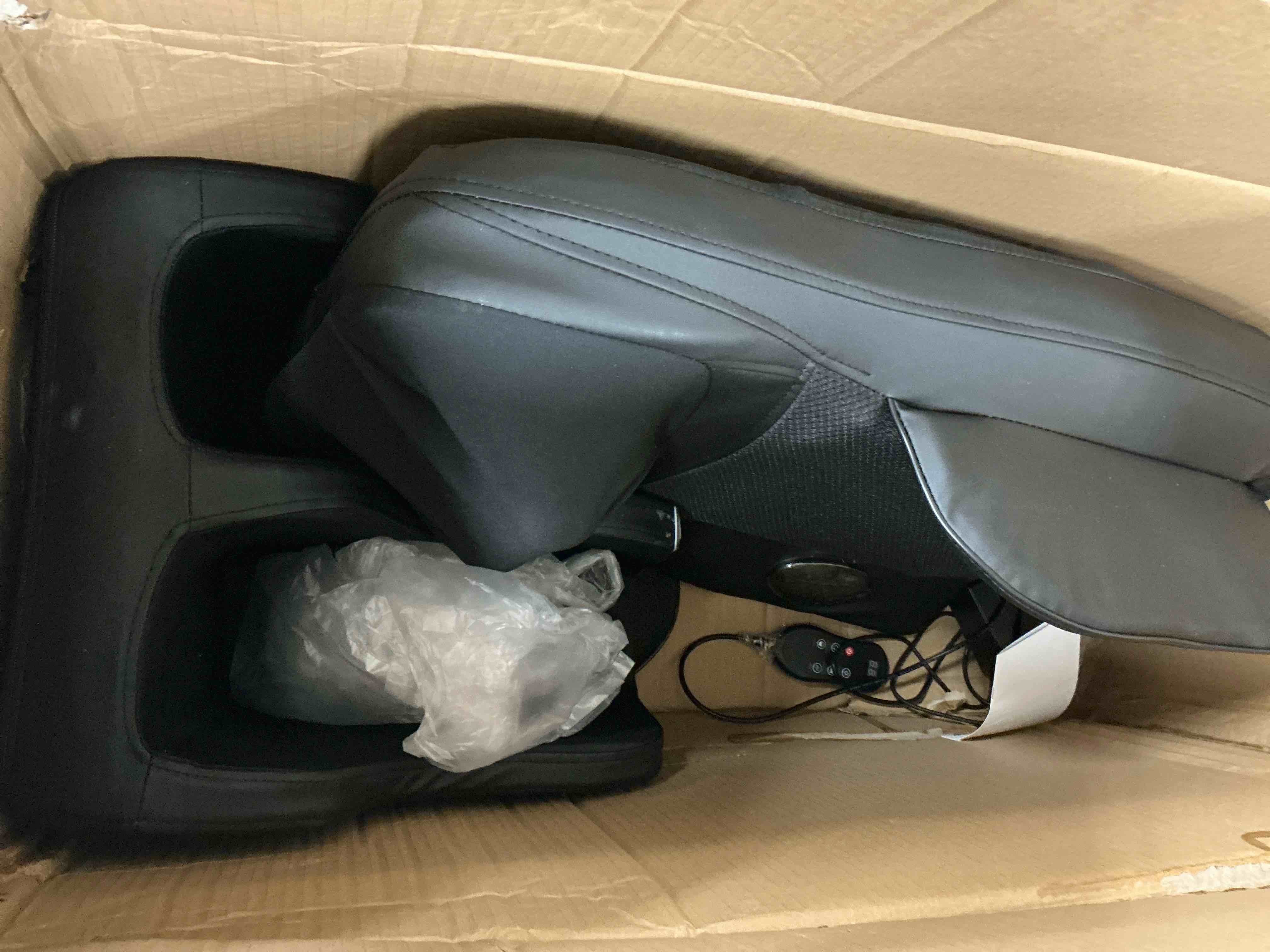 Condition photo showing Good Condition for portable massage mat with shiatsu kneading & vibration, 3-in-1 back neck calf massager with heating for full body relief, home office massage cushion with remote control & adjustable modes