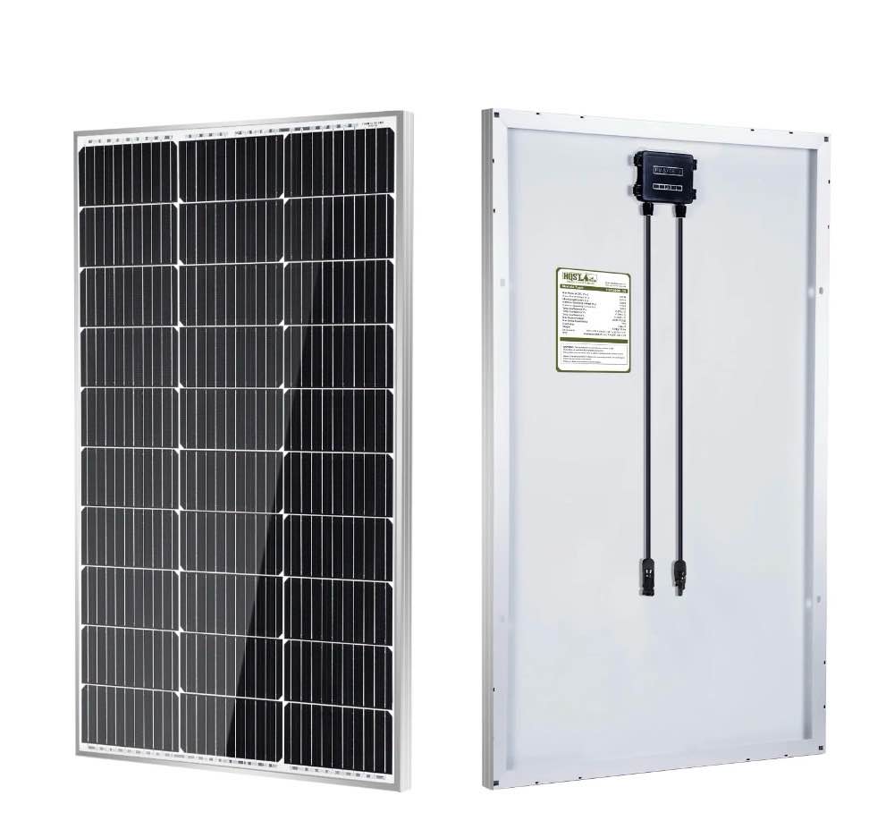 tsp 100w 12 volt solar panel, ip68 waterproof, 25% high-efficiency, pre-drilled holes design, ideal for rv, marine, off-grid system