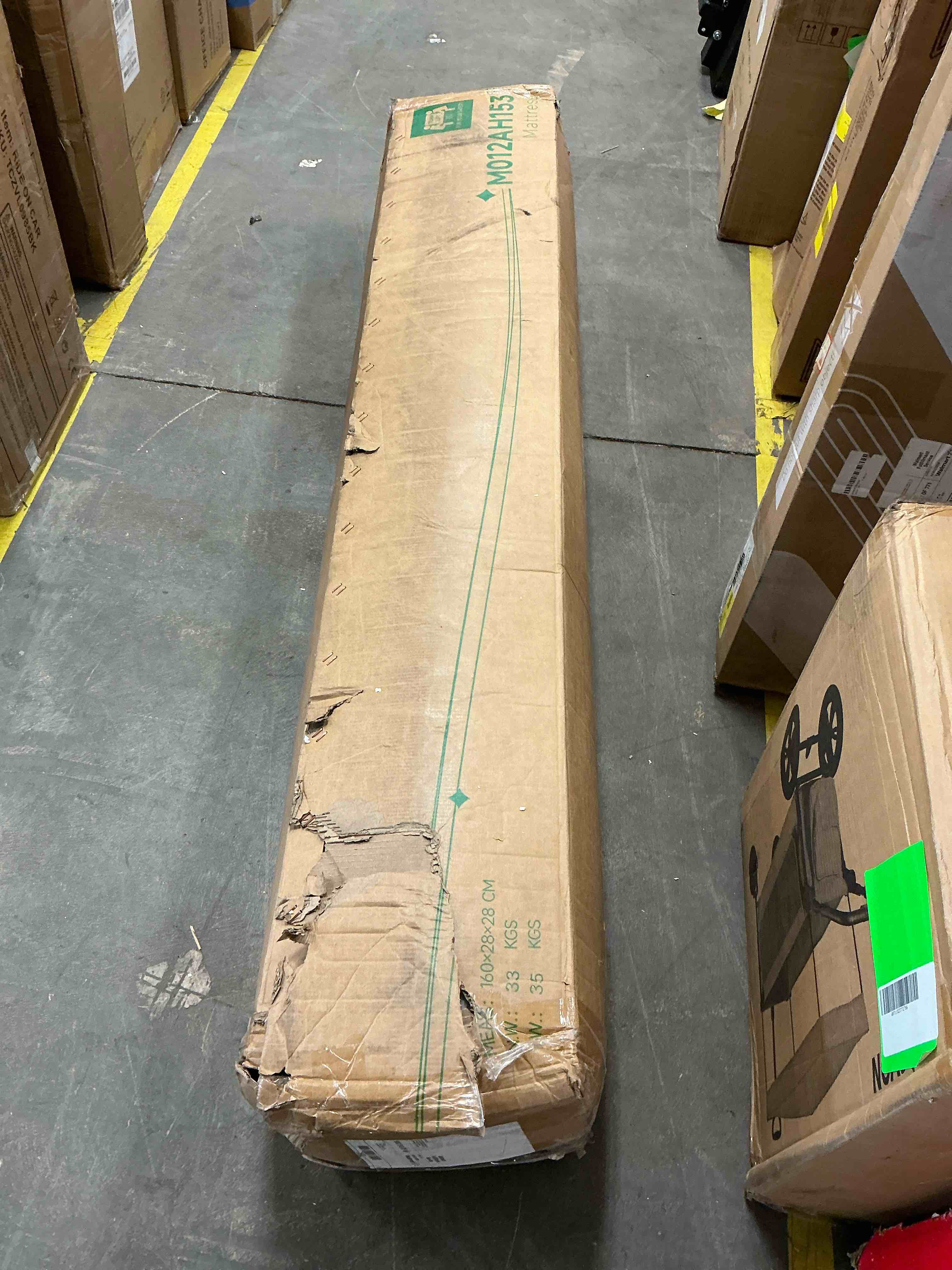 Condition photo showing New/Like New for 12 inch queen mattress, z-hom hybrid mattress,spring gel memory foam mattress in a box medium firm coil innerspring mattress for adjustable bed frame, white grey