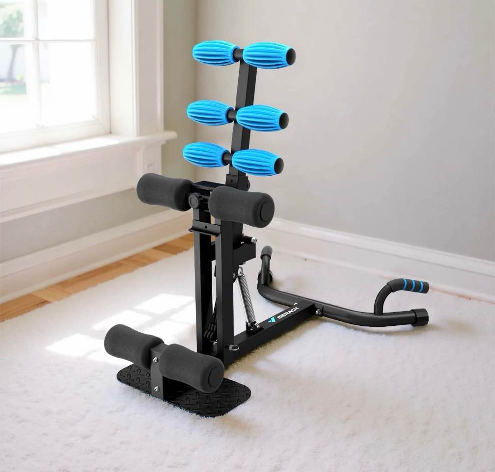 merach adjustable glutes trainer & deep squat machine - core leg strengthener for gym workouts