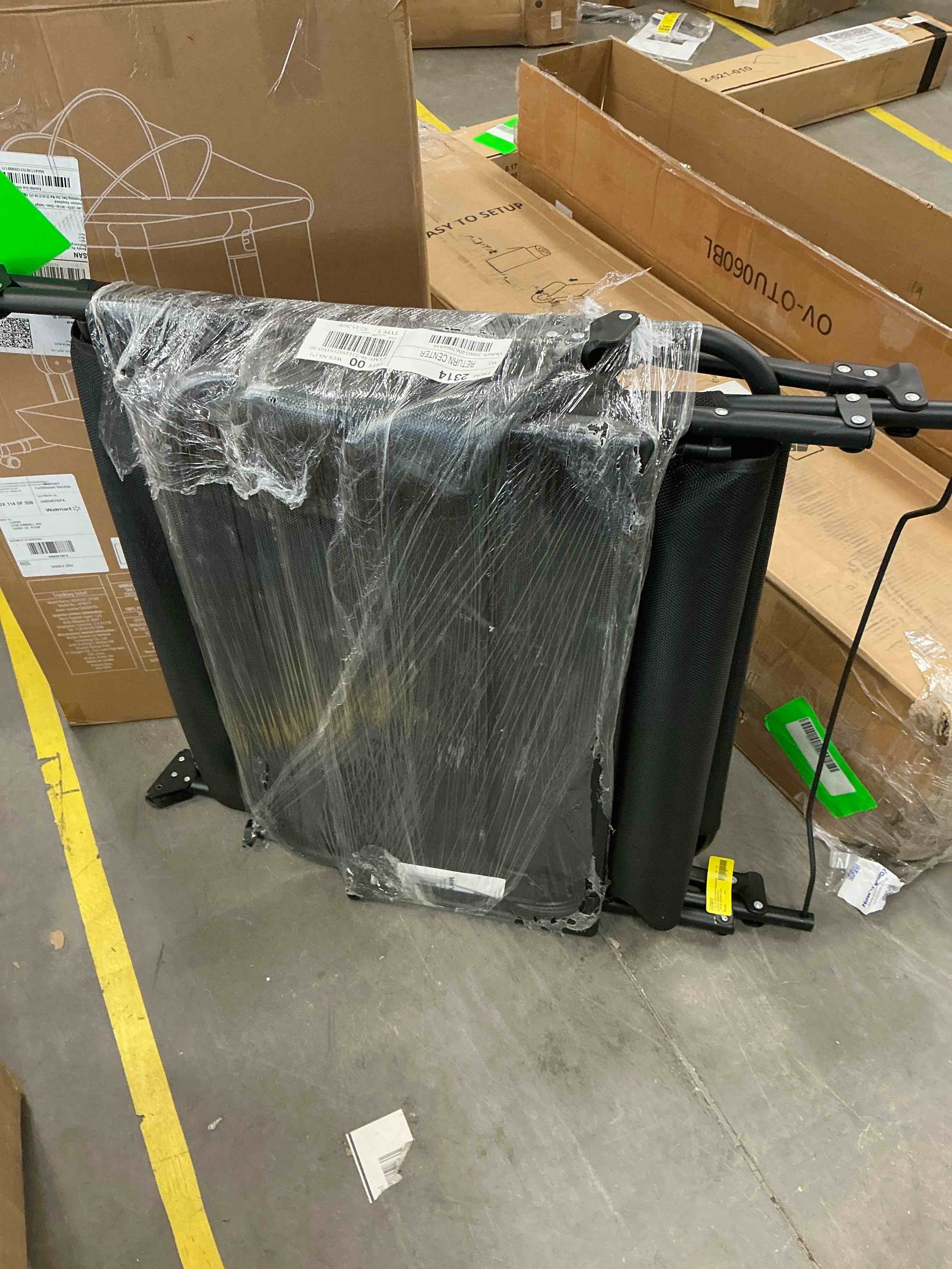 Condition photo showing As Is for gvdv portable folding camping cot with mattress, 29" wide multi-position folding chaise lounge chair, oversized folding bed sleep cot for outdoor, home, office
