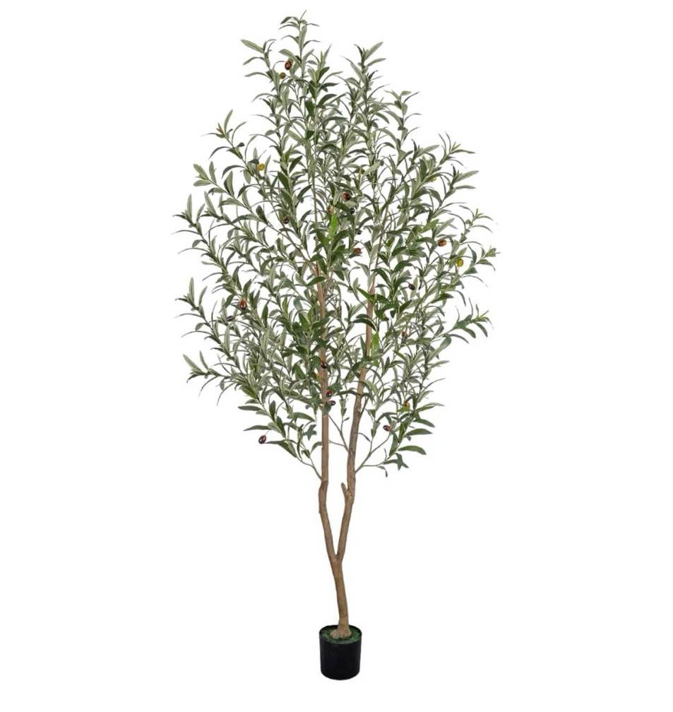 romswi 6ft artificial olive tree tall fake potted olive tree with lifelike fruits faux olive tree for home house office decor indoor