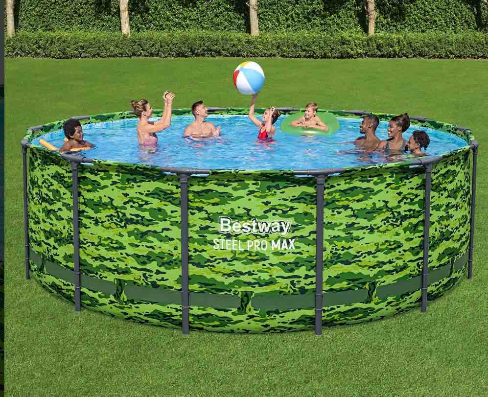 steel pro max 14 x48 camo above ground pool set