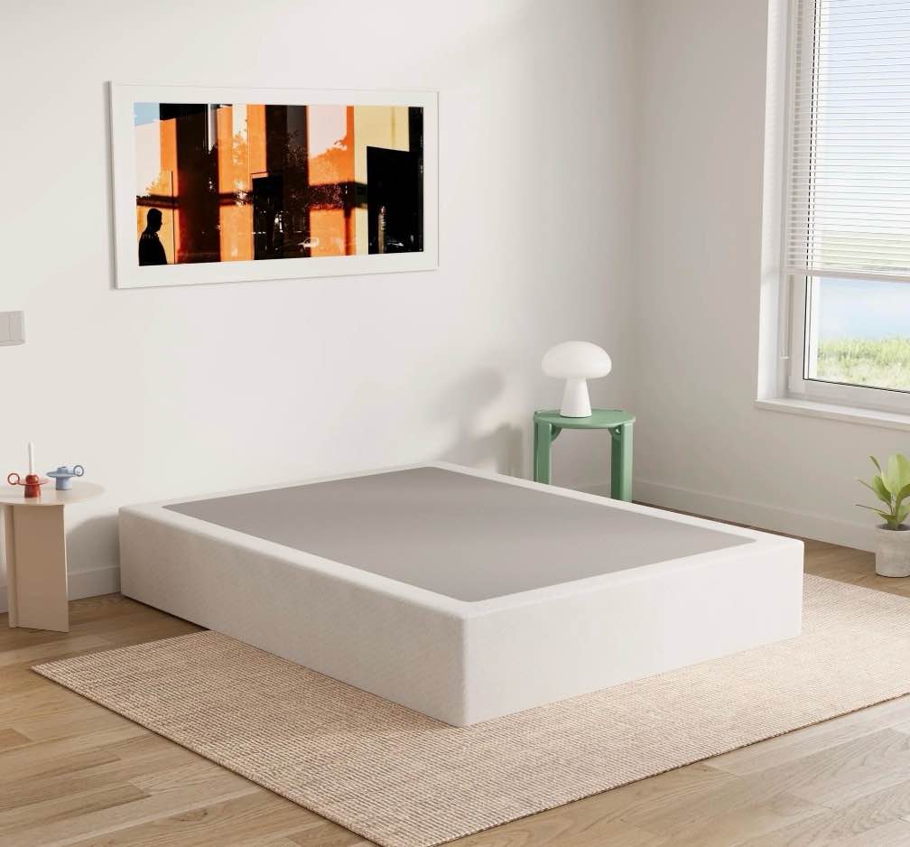 ULIESC 9 Inch Full Size Box Spring, Full Box Spring Only, Metal Box Spring Full with Fabric Cover, Sturdy Mattress Foundation, Noise Free, Non-Slip, Easy Assembly